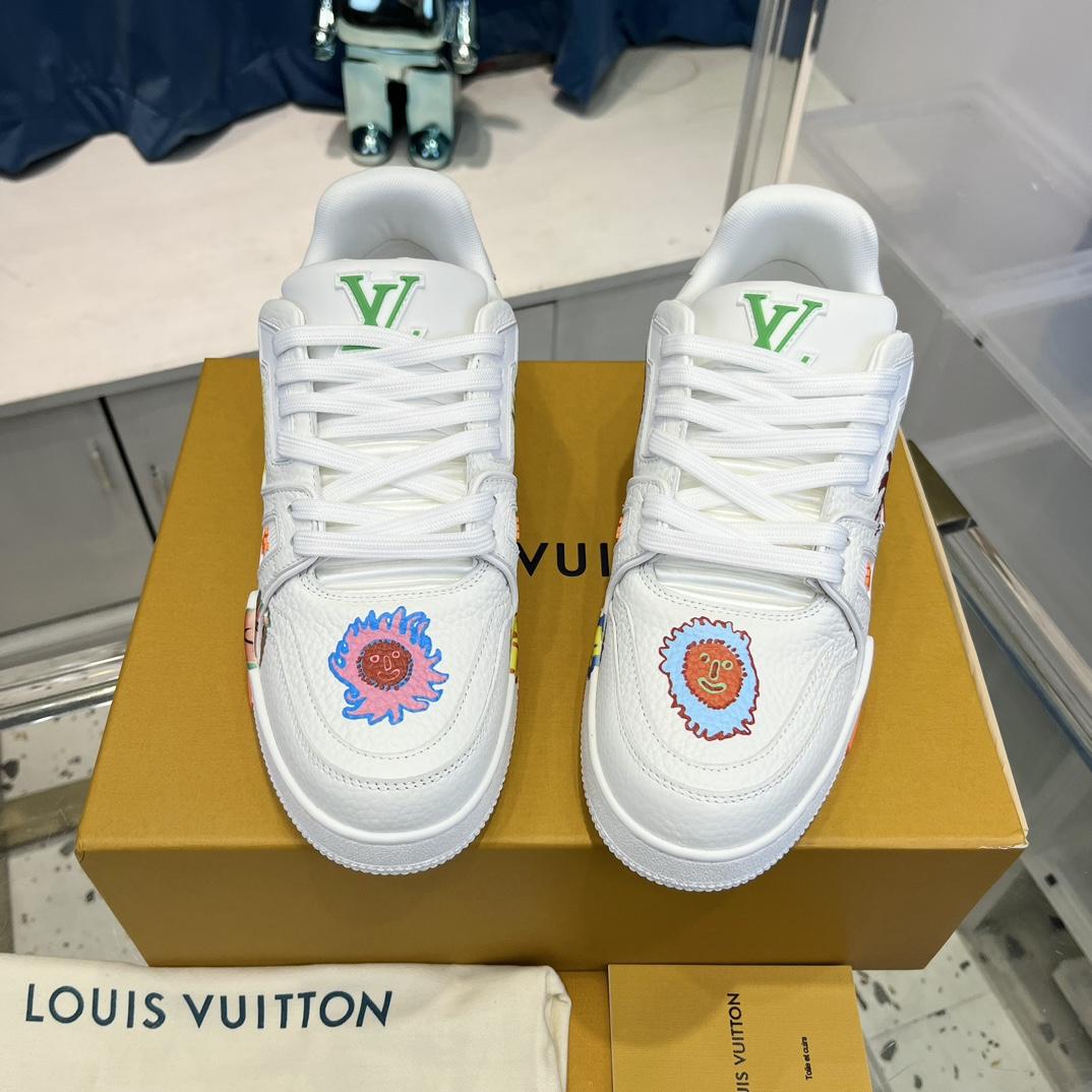 Louis Vuitton LV x YK LV Trainer Sneaker  (upon uk size)      1ABD3I - PerfectKickZ