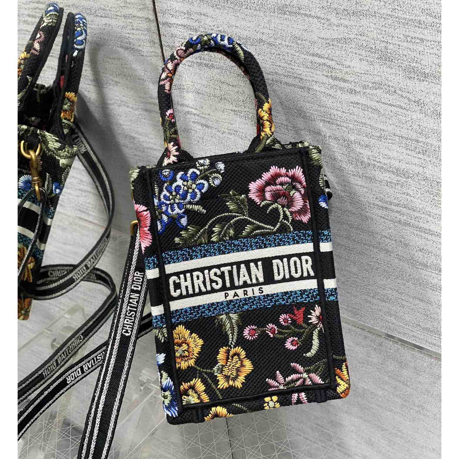 Dior Mini Dior Book Tote Phone Bag - PerfectKickZ