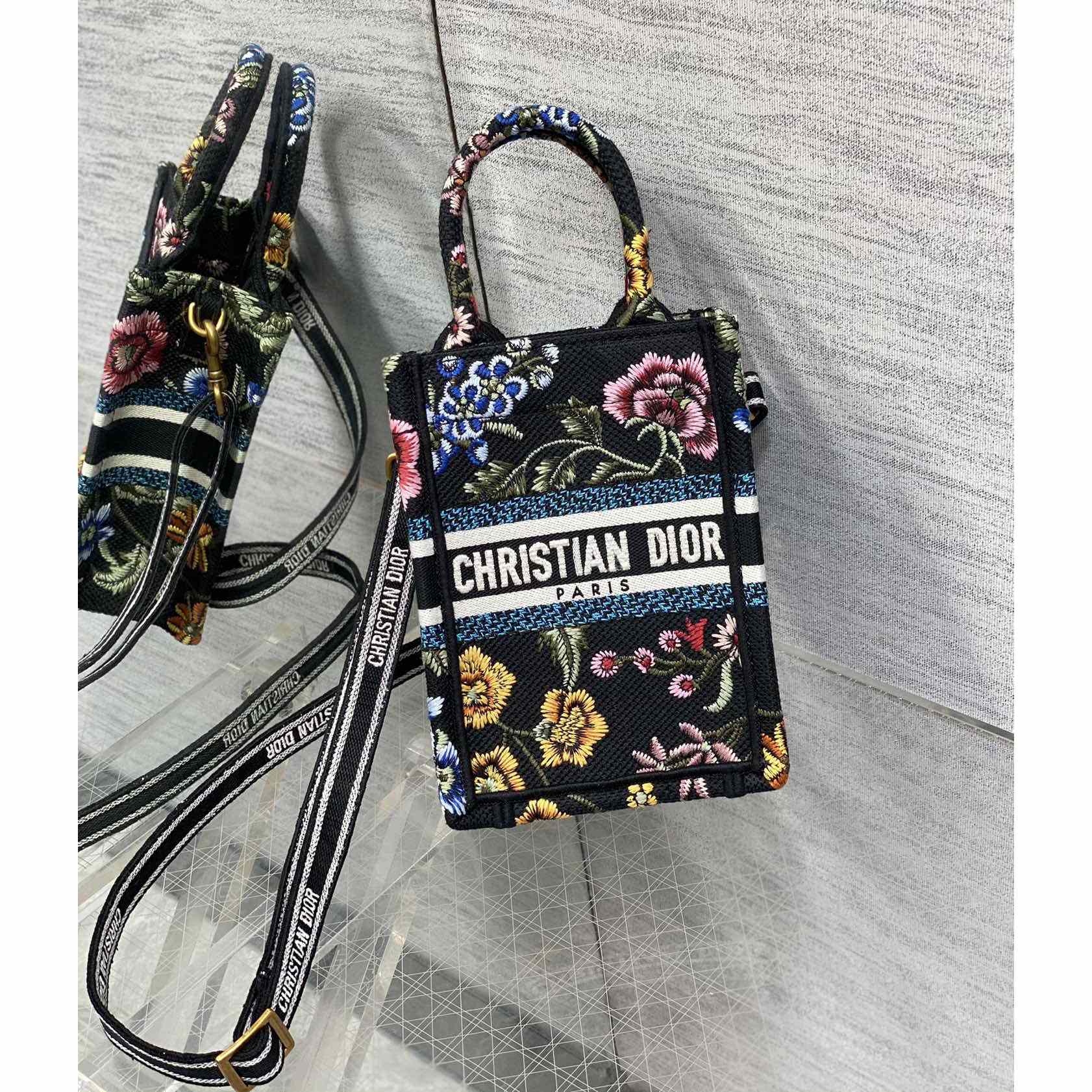 Dior Mini Dior Book Tote Phone Bag - PerfectKickZ