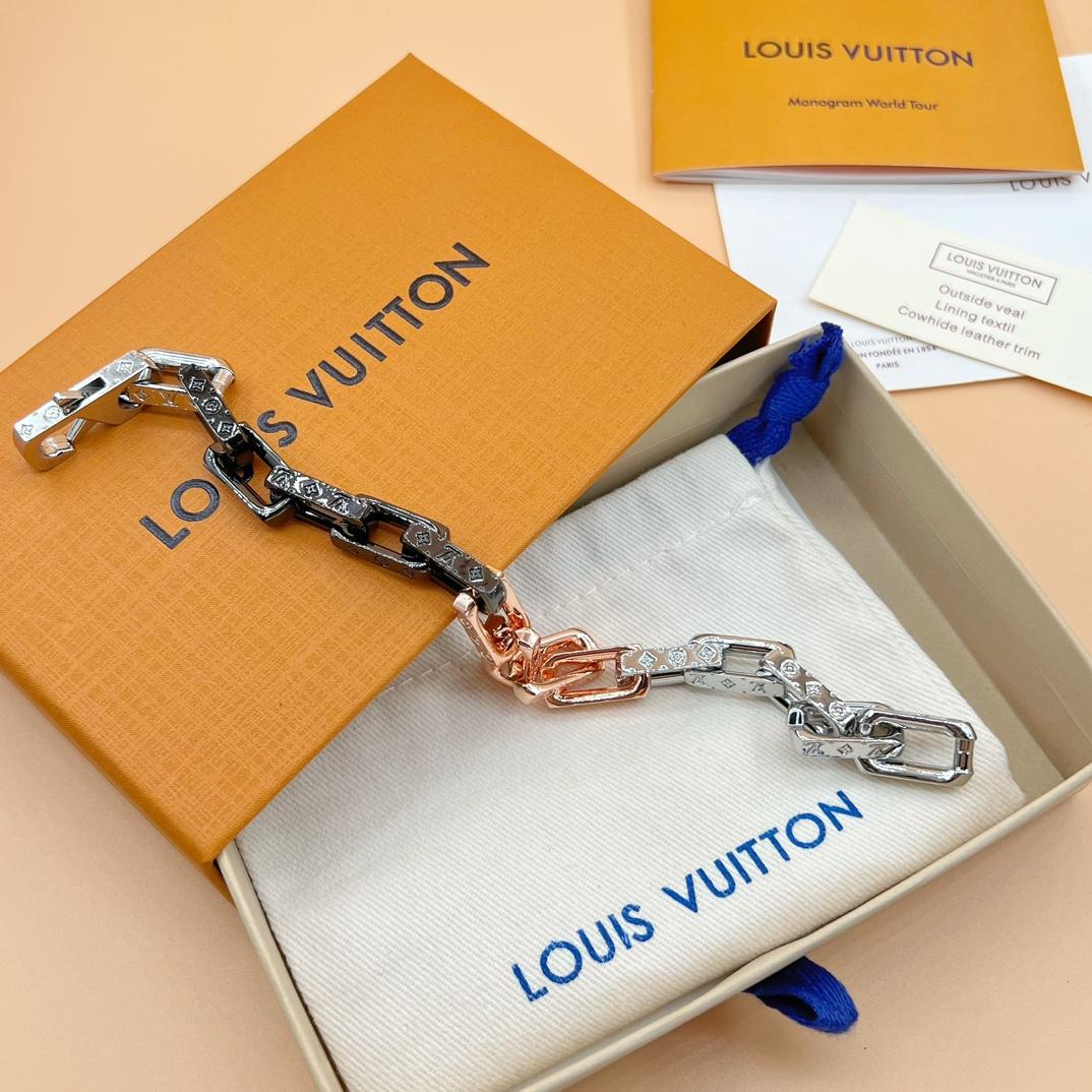 Louis Vuitton Monogram Chain Bracelet    M0998L - PerfectKickZ