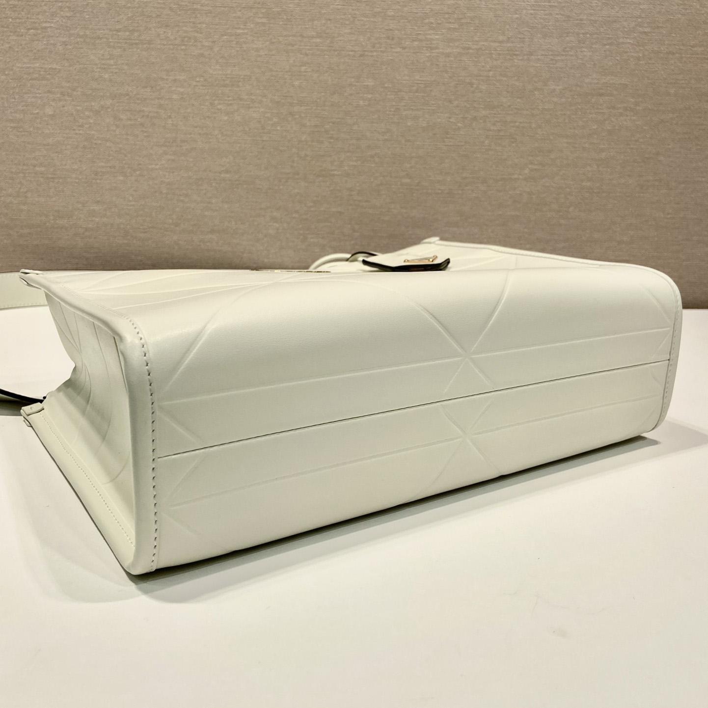 Prada Small Leather Prada Symbole Bag With Topstitching - PerfectKickZ
