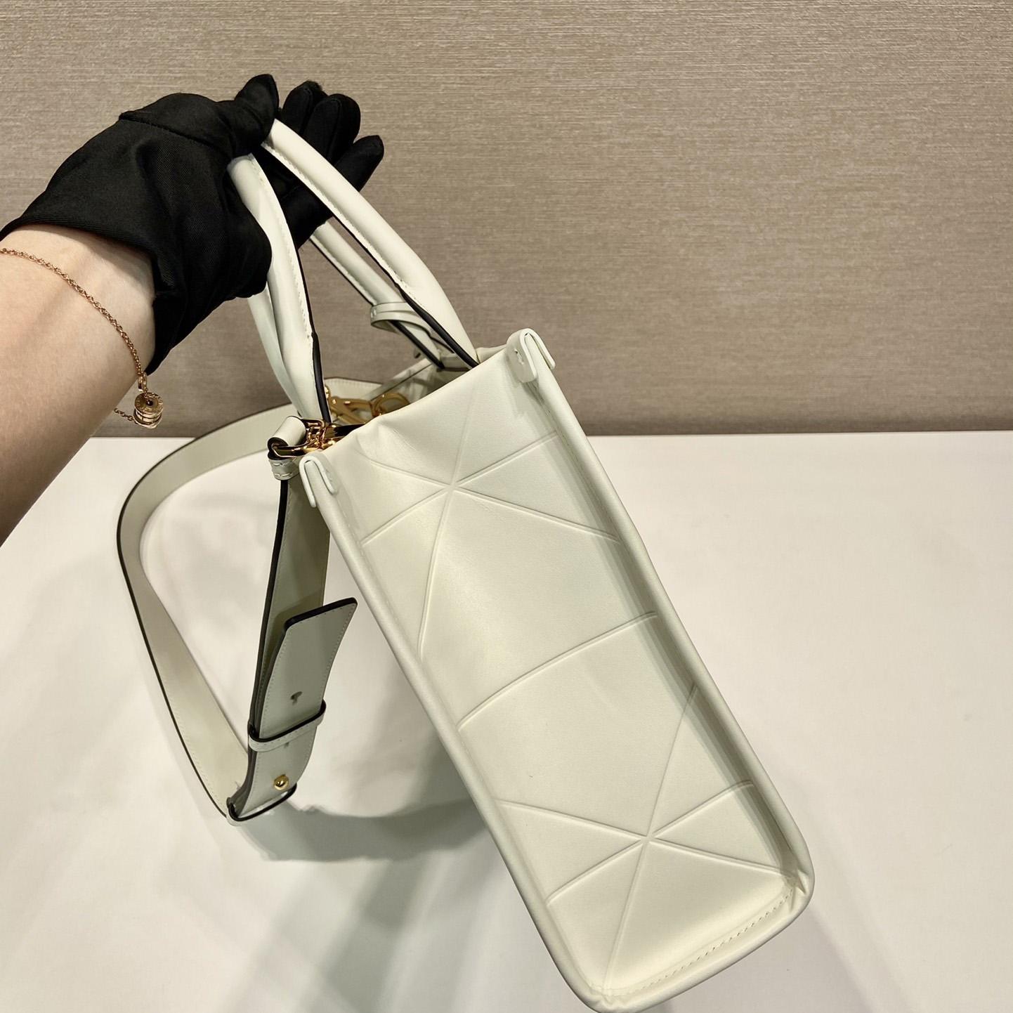 Prada Small Leather Prada Symbole Bag With Topstitching - PerfectKickZ