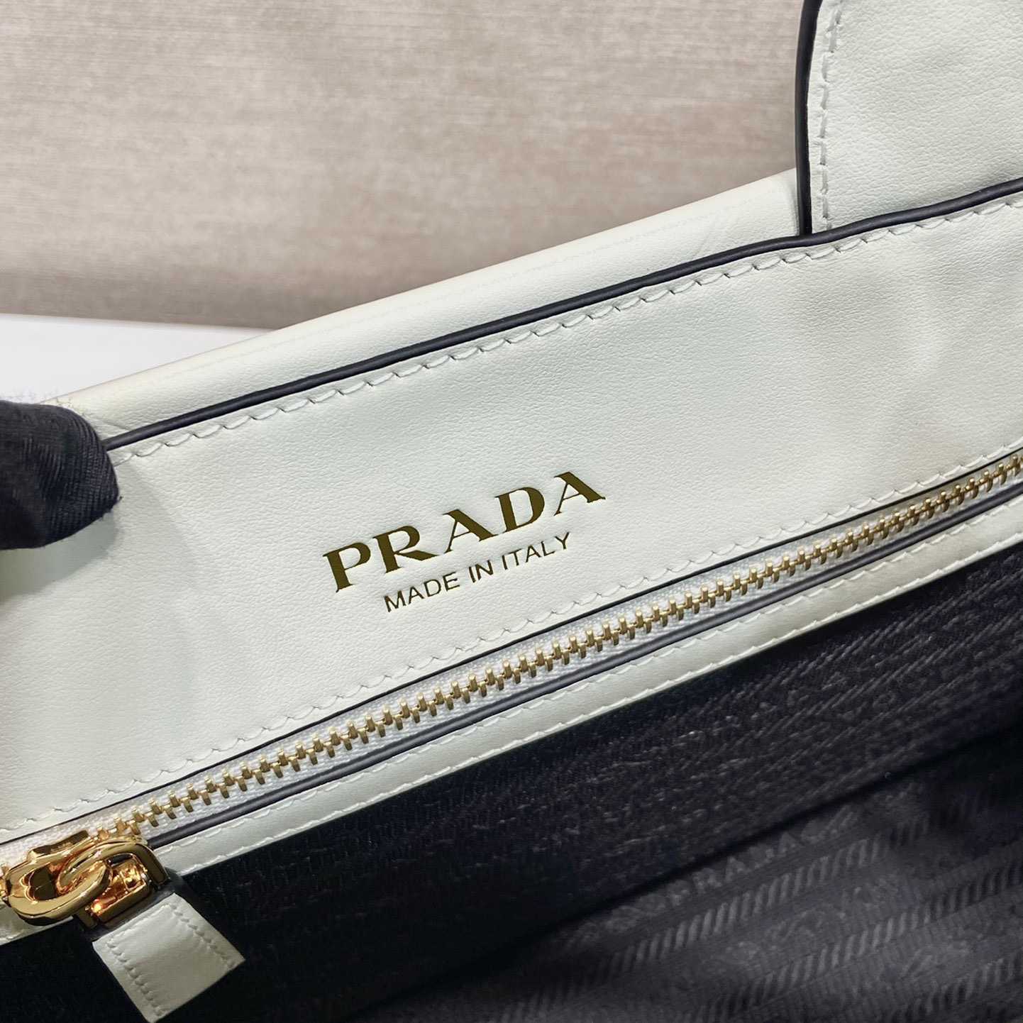 Prada Small Leather Prada Symbole Bag With Topstitching - PerfectKickZ