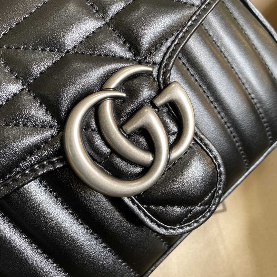 Gucci GG Marmont Mini Top Handle Bag(21*15.5*8cm) - PerfectKickZ