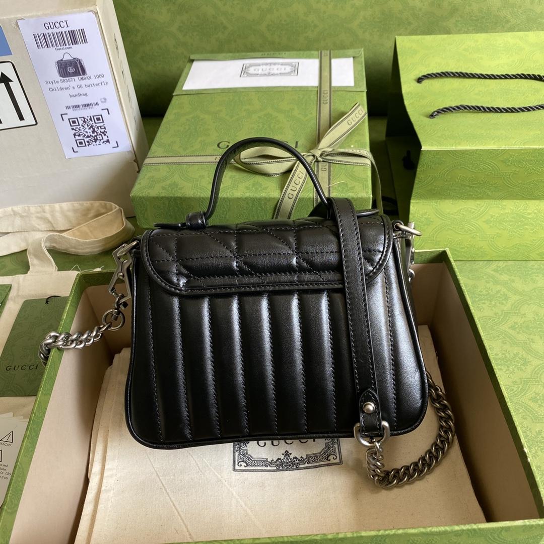 Gucci GG Marmont Mini Top Handle Bag(21*15.5*8cm) - PerfectKickZ