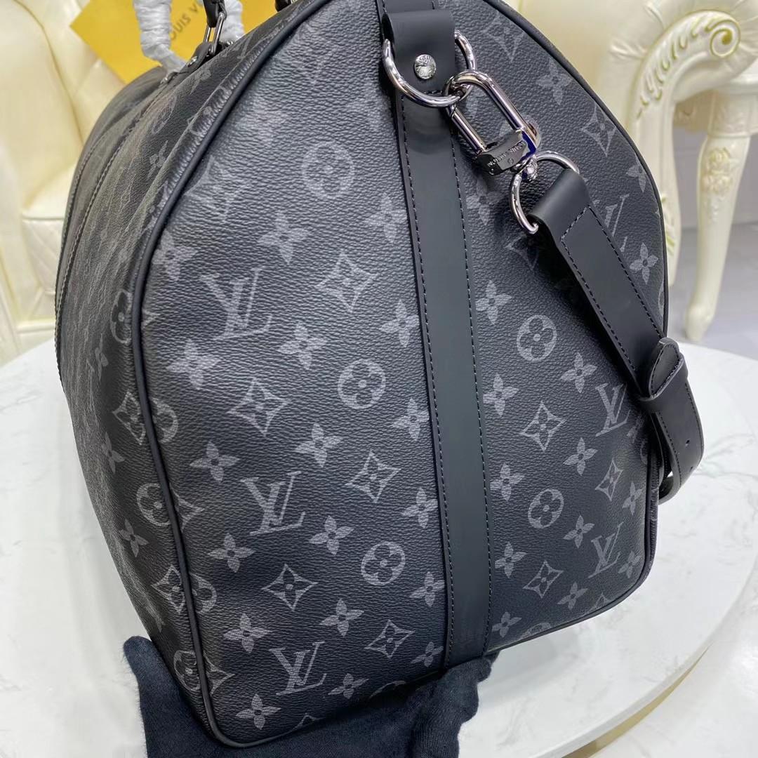 Louis Vuitton keepall 55 Monogram Eclipse(55-24-30CM) - PerfectKickZ