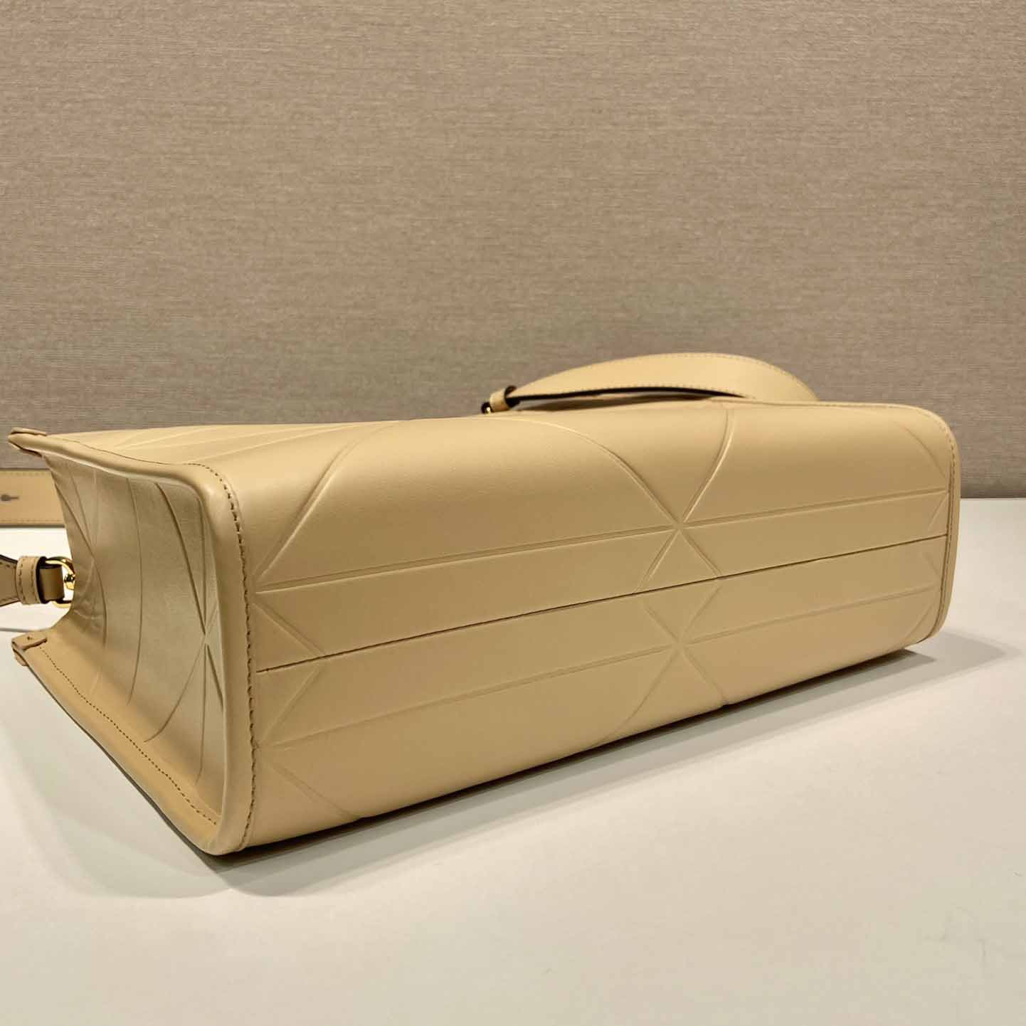 Prada Small Leather Prada Symbole Bag With Topstitching - PerfectKickZ
