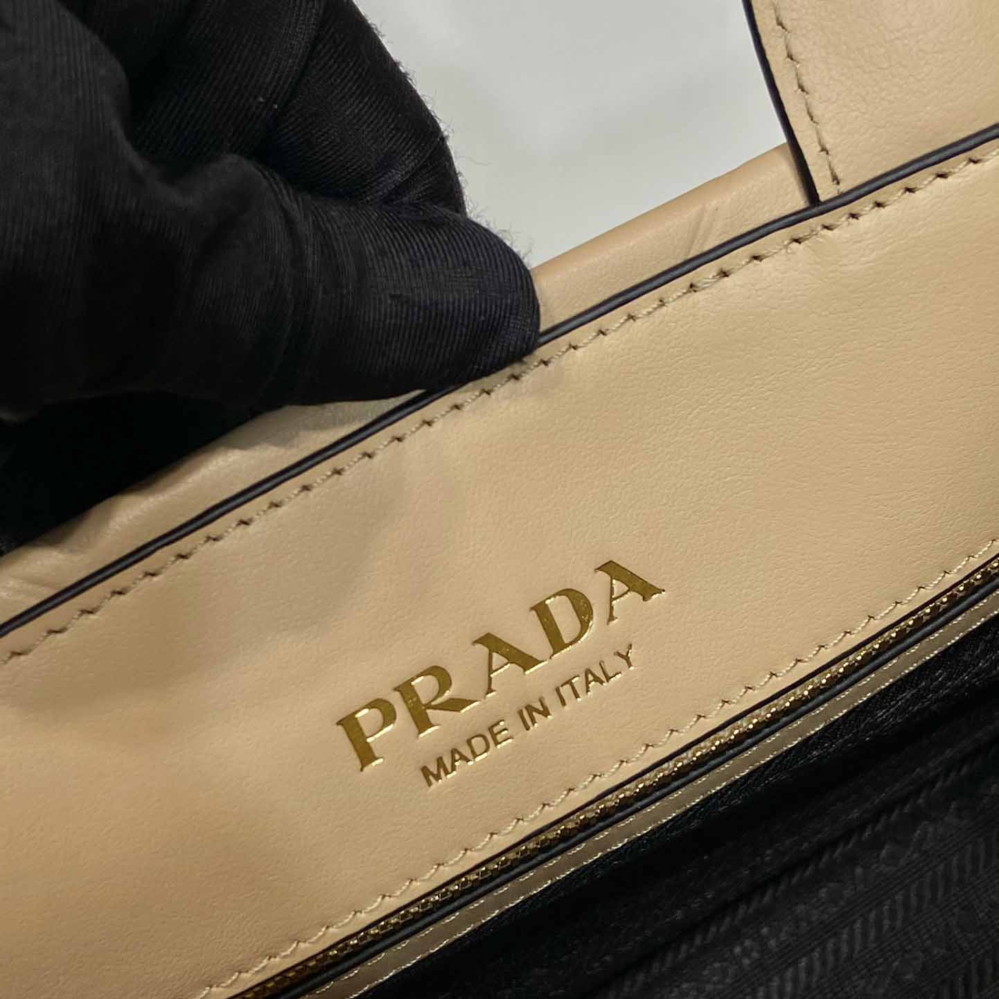 Prada Small Leather Prada Symbole Bag With Topstitching - PerfectKickZ