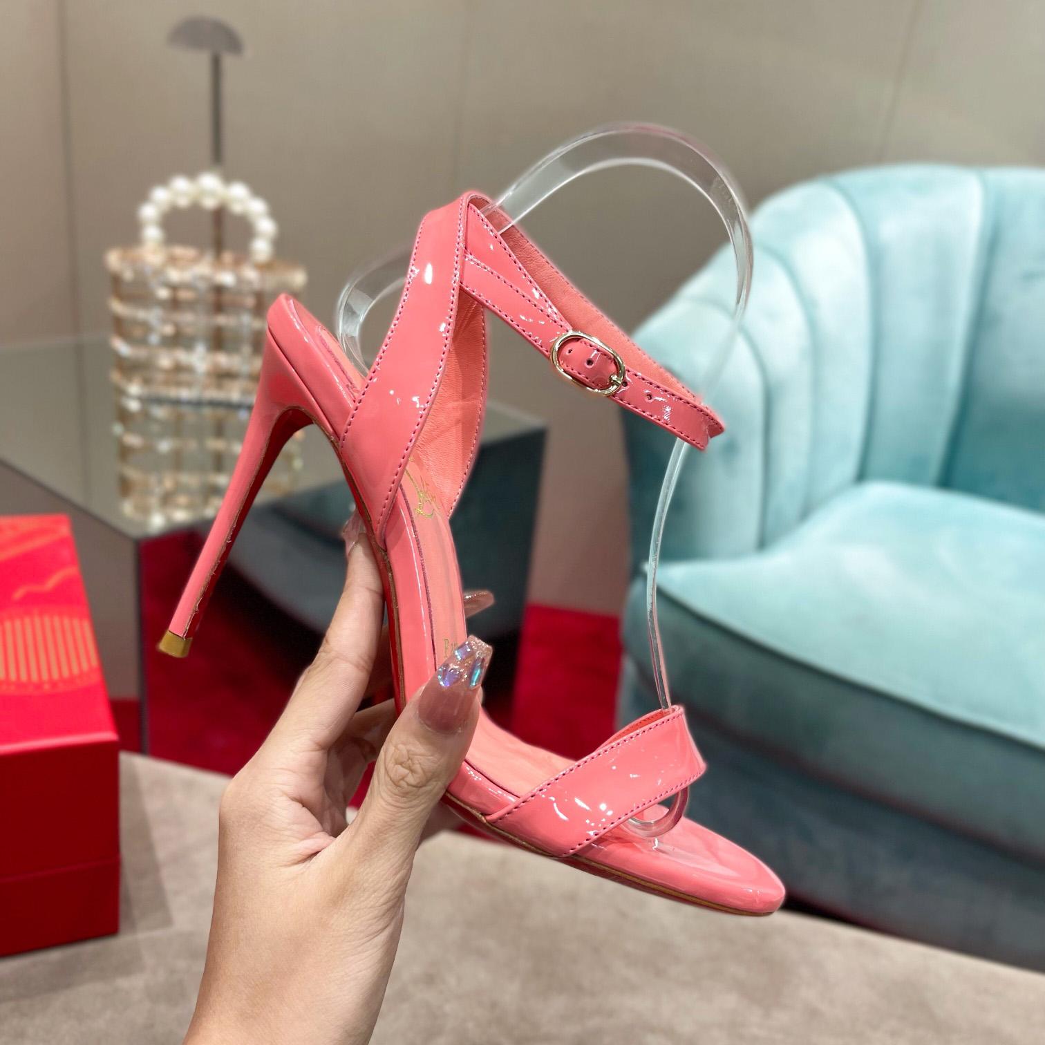 Christian Louboutin Loubigirl 100mm Patent Leather Heels - PerfectKickZ