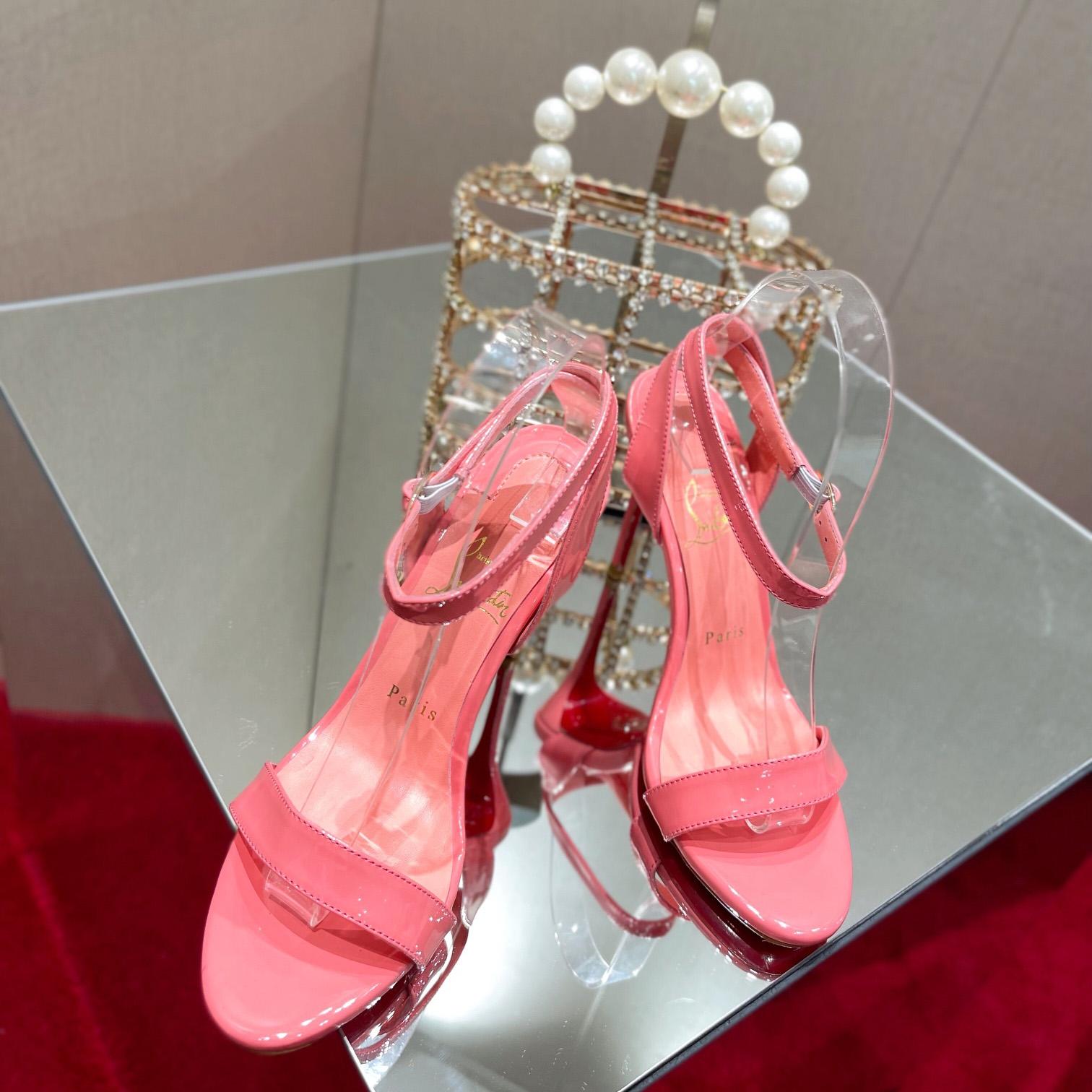 Christian Louboutin Loubigirl 100mm Patent Leather Heels - PerfectKickZ