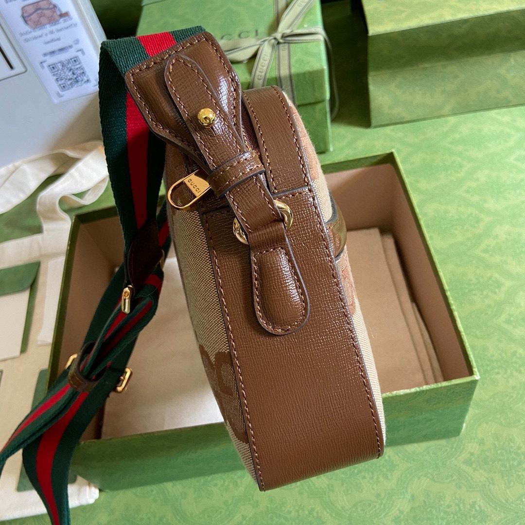 Gucci Jumbo GG Messenger Bag(25.5-20-6cm) - 