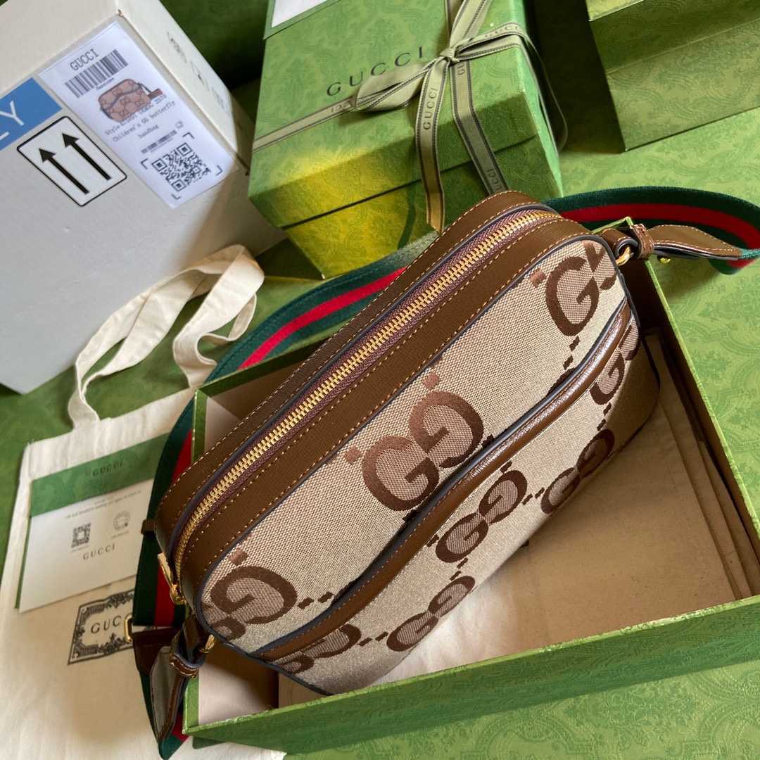 Gucci Jumbo GG Messenger Bag(25.5-20-6cm) - 