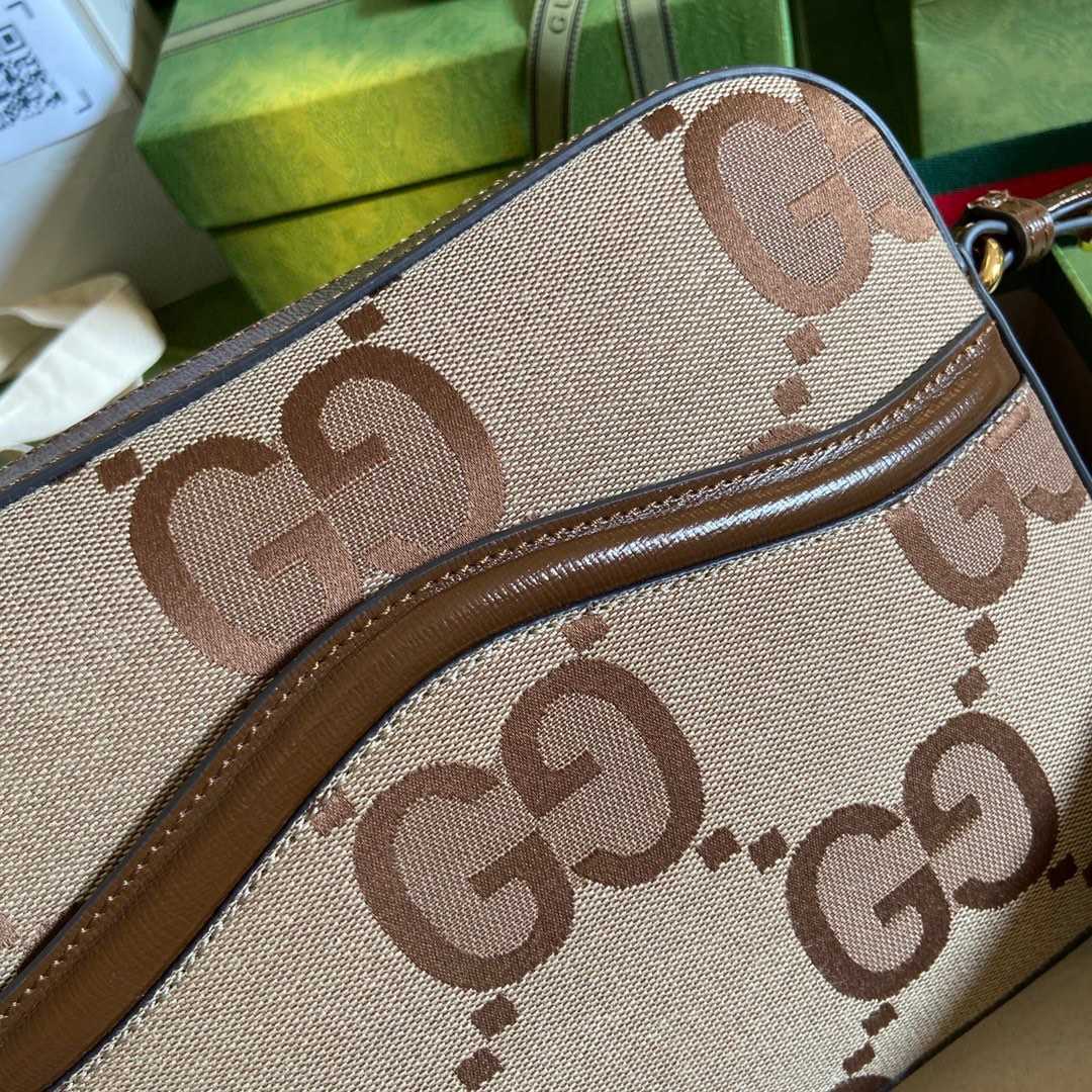 Gucci Jumbo GG Messenger Bag(25.5-20-6cm) - 