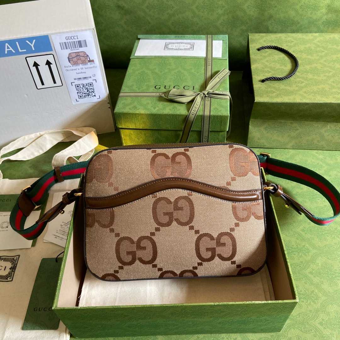 Gucci Jumbo GG Messenger Bag(25.5-20-6cm) - PerfectKickZ