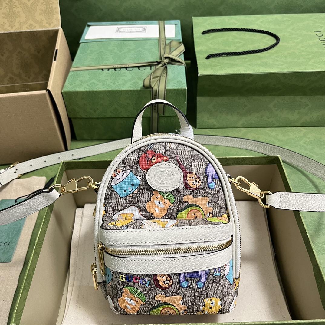  Gucci Animal Print Multi-Function Bag(15-19-8cm) - PerfectKickZ