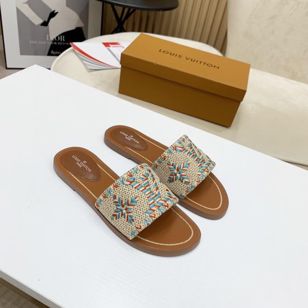 Louis Vuitton Lock It Flat Mule - PerfectKickZ