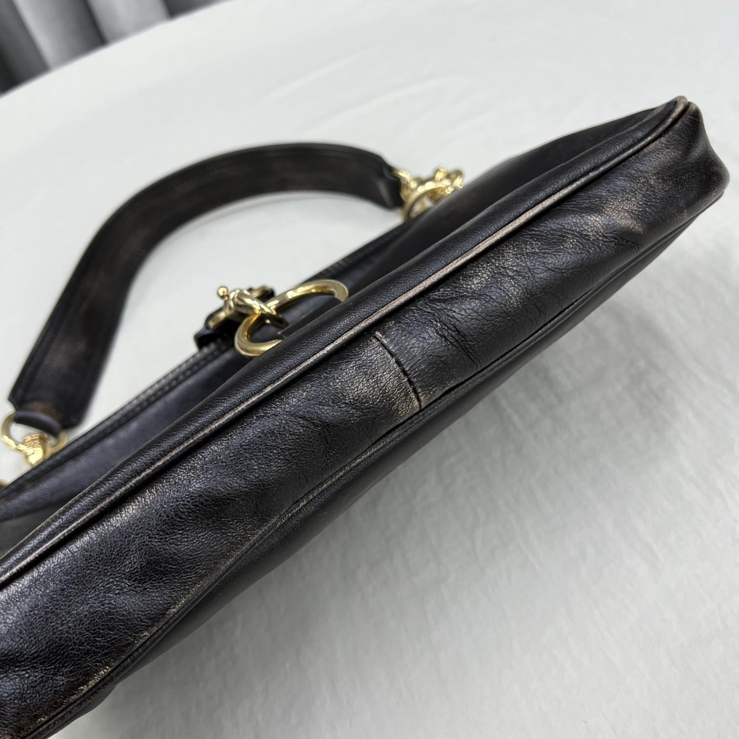 Miu Miu Leather Shoulder Bag With Snap Hook - PerfectKickZ