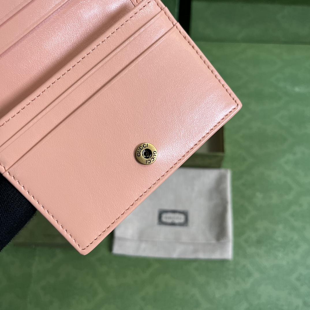 Gucci GG Marmont Matelassé Card Case Wallet - 