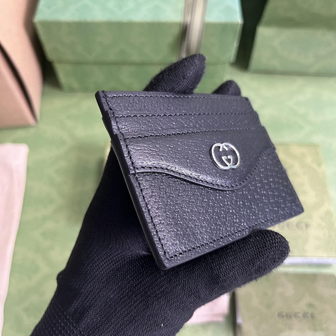 Gucci Card Case With Interlocking G(10-7cm)    - 