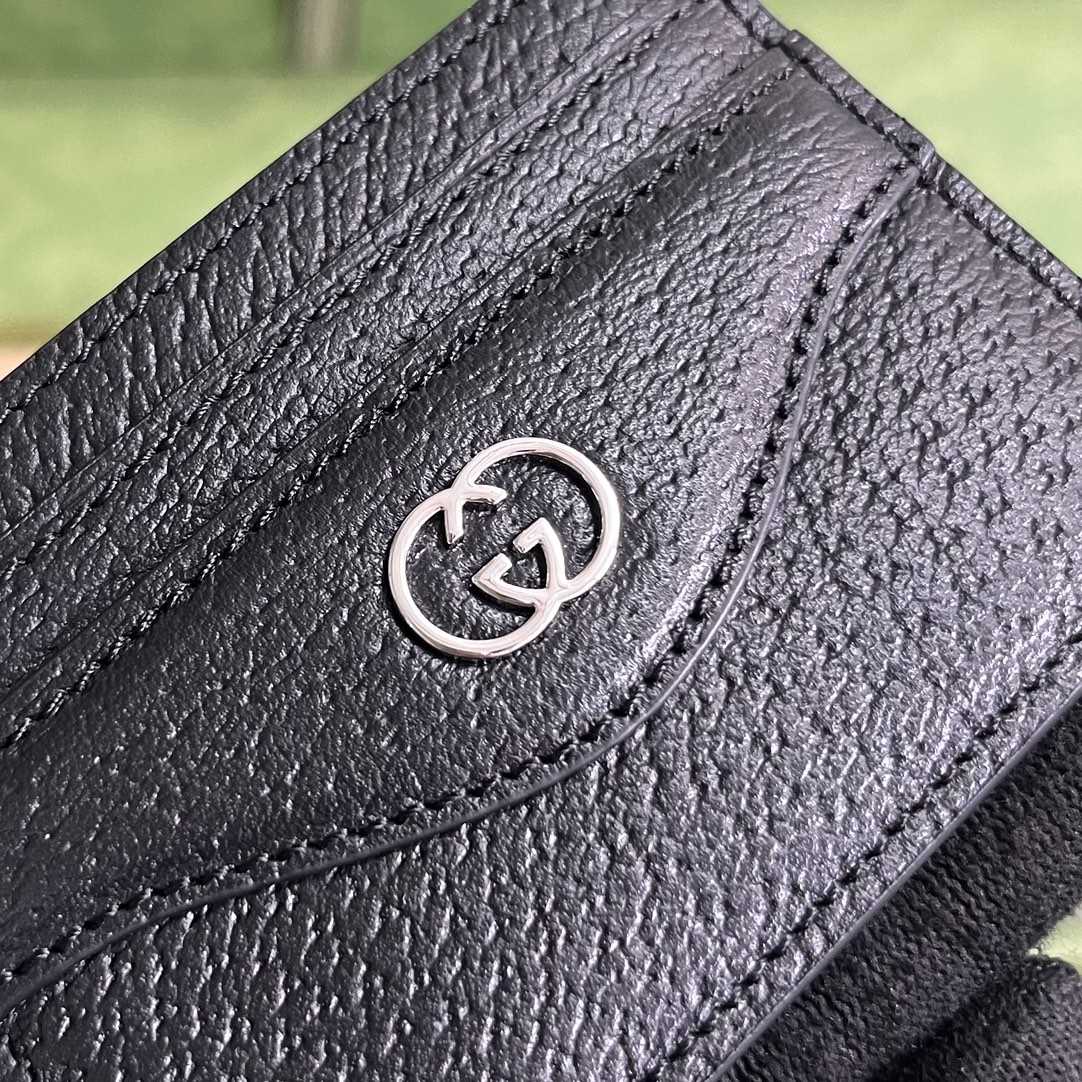 Gucci Card Case With Interlocking G(10-7cm)    - 