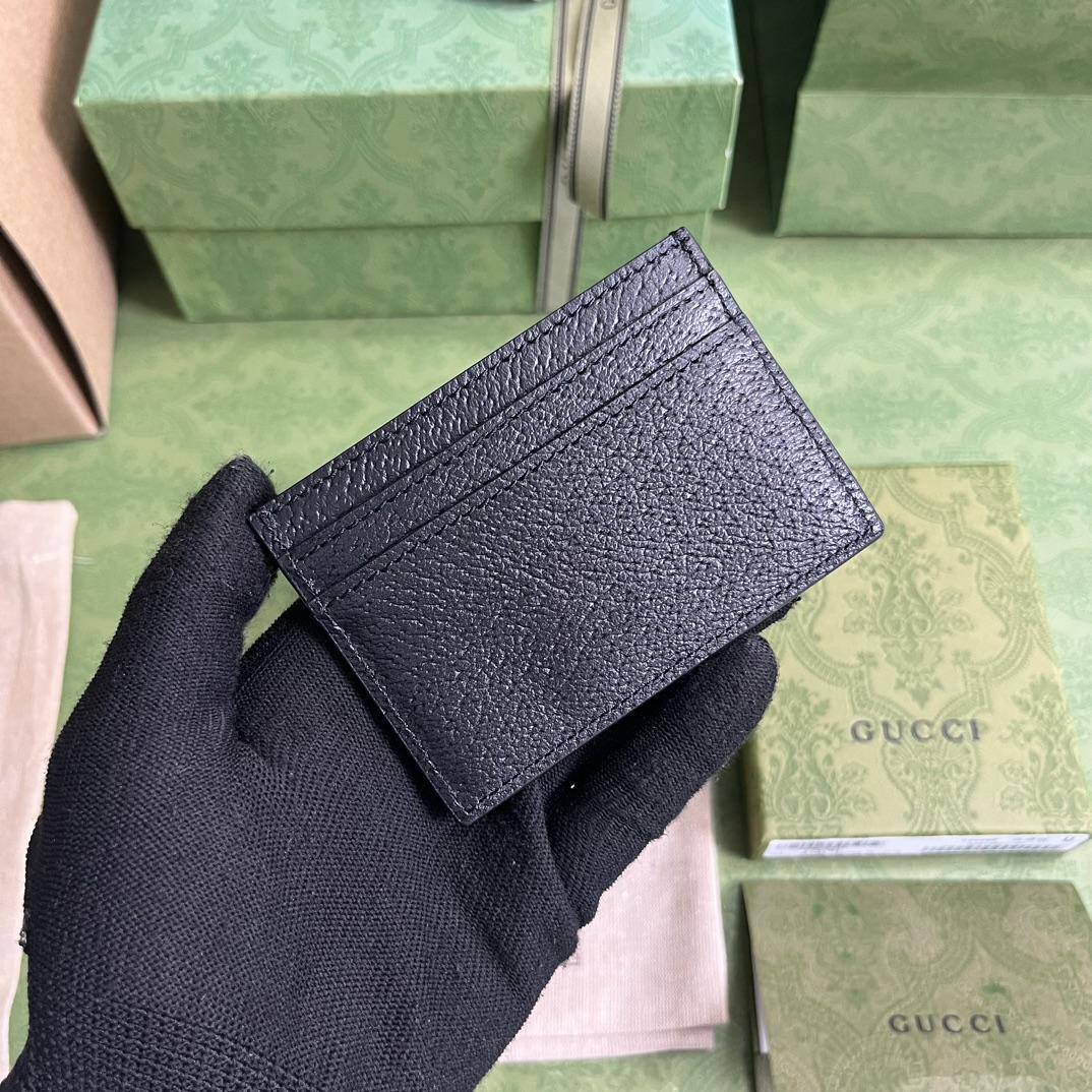 Gucci Card Case With Interlocking G(10-7cm)    - 