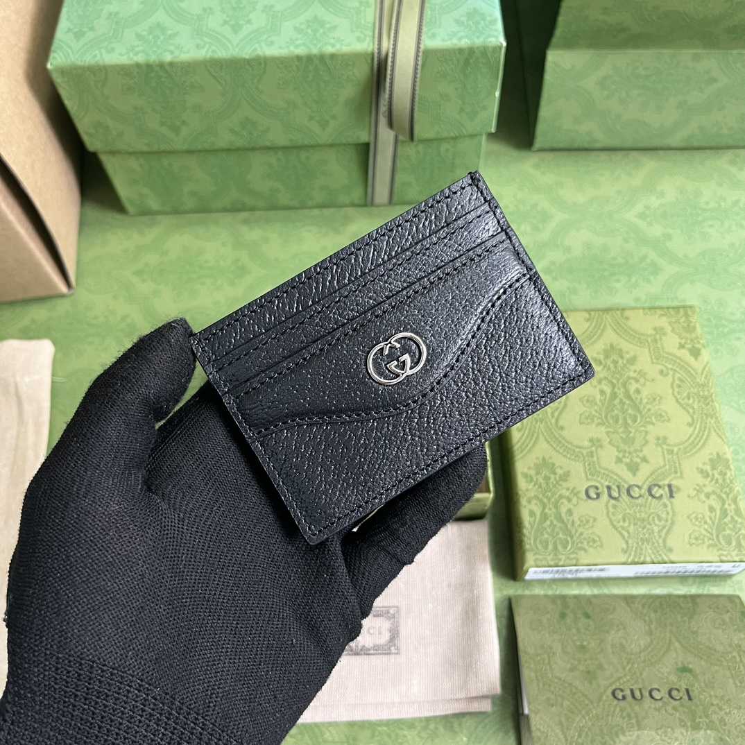 Gucci Card Case With Interlocking G(10-7cm)    - PerfectKickZ