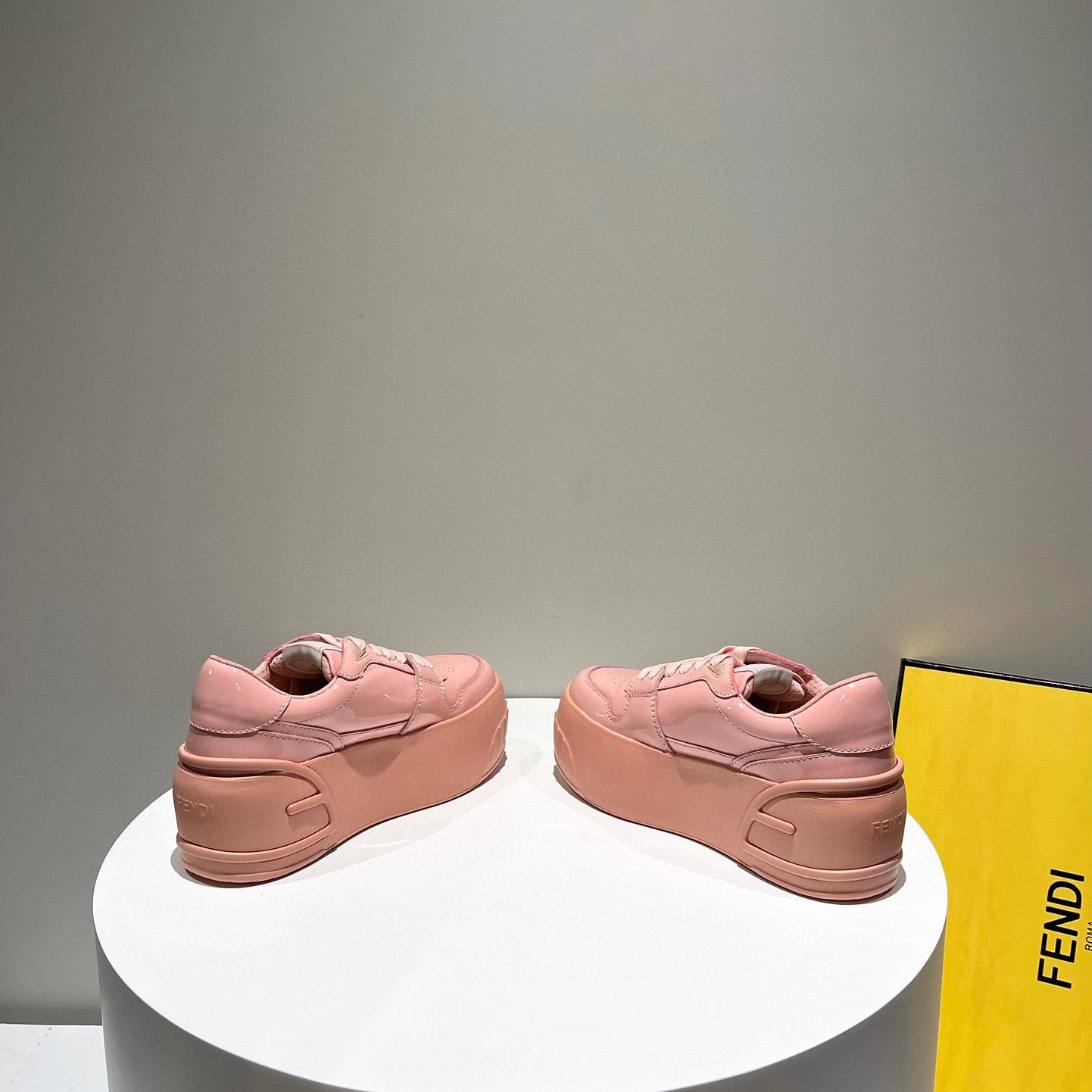 Fendi Fashion Show Pink Leather Low-Tops Sneaker  - PerfectKickZ