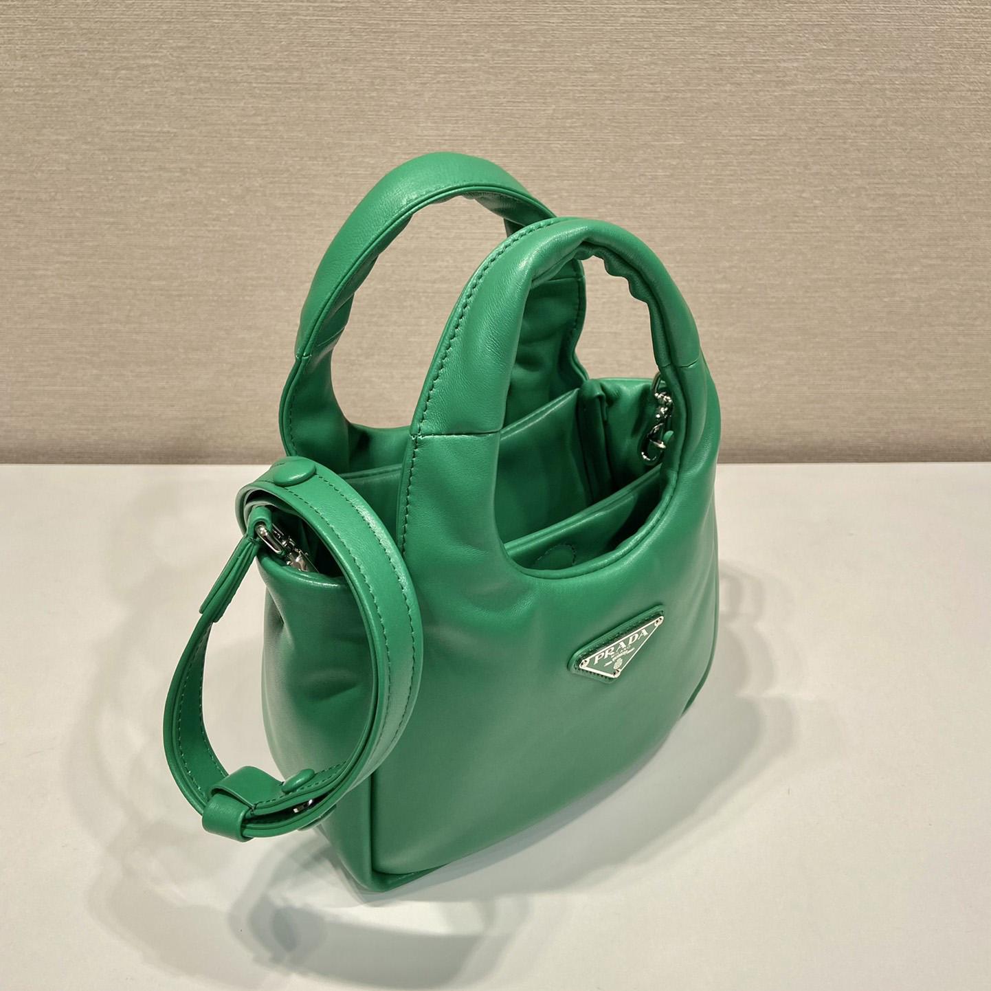 Prada Small Padded Prada Soft Nappa-Leather Bag - PerfectKickZ
