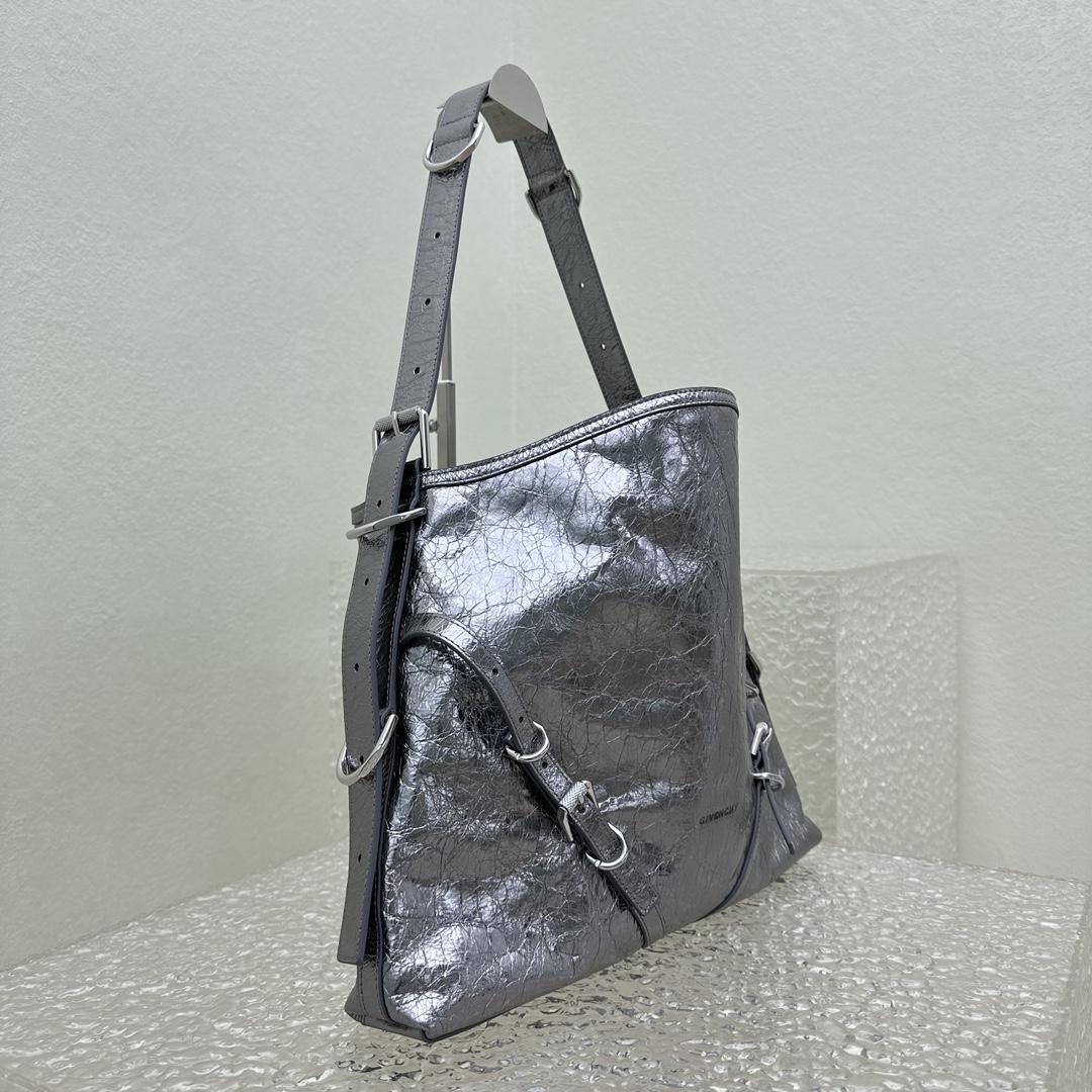 Givenchy Medium Voyou Bag In Laminated Leather(32-37-6.5cm) - PerfectKickZ