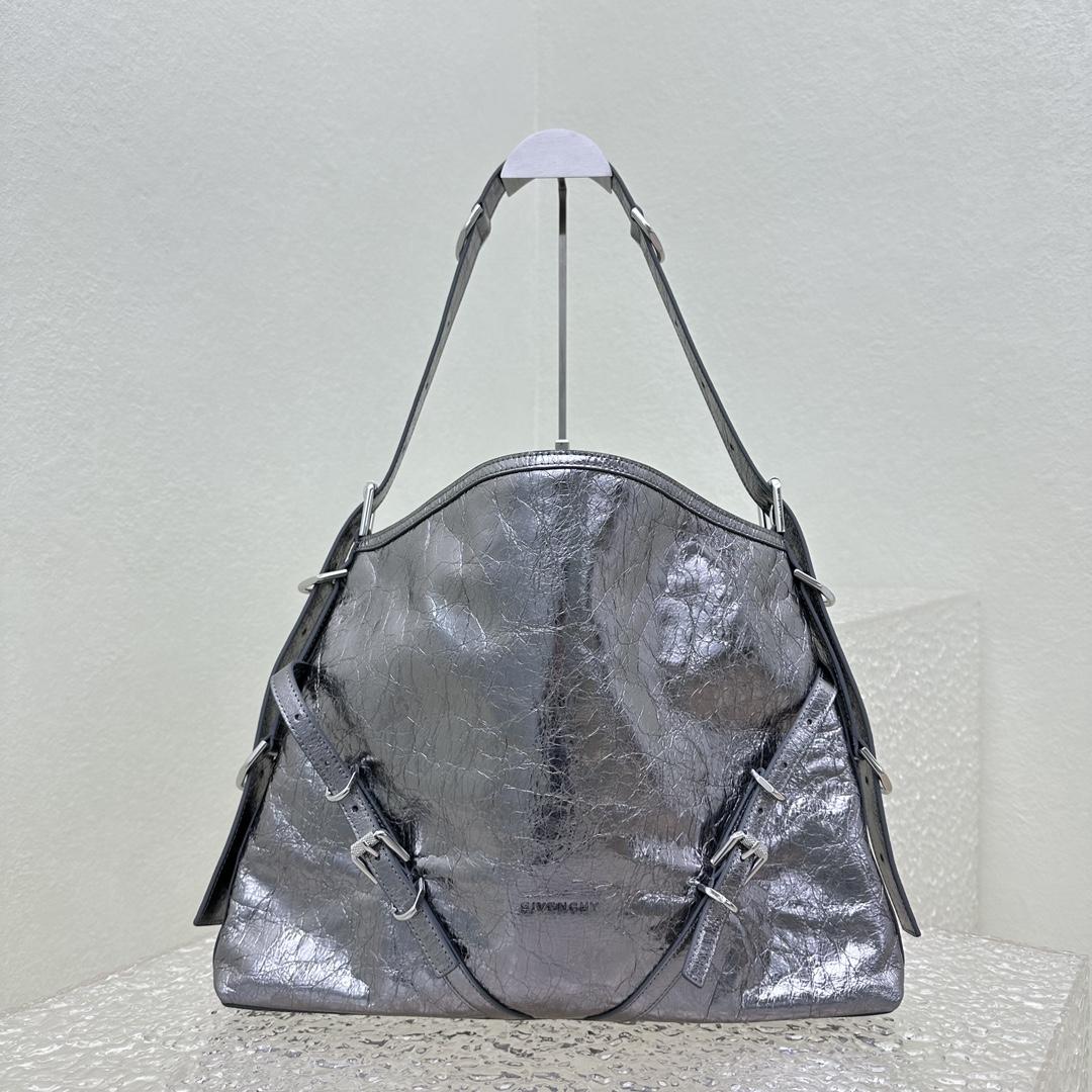 Givenchy Medium Voyou Bag In Laminated Leather(32-37-6.5cm) - PerfectKickZ