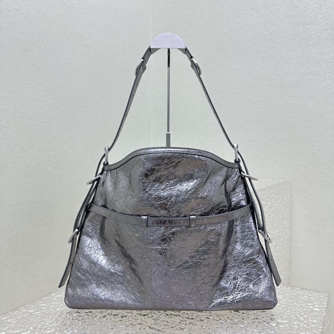 Givenchy Medium Voyou Bag In Laminated Leather(32-37-6.5cm) - PerfectKickZ