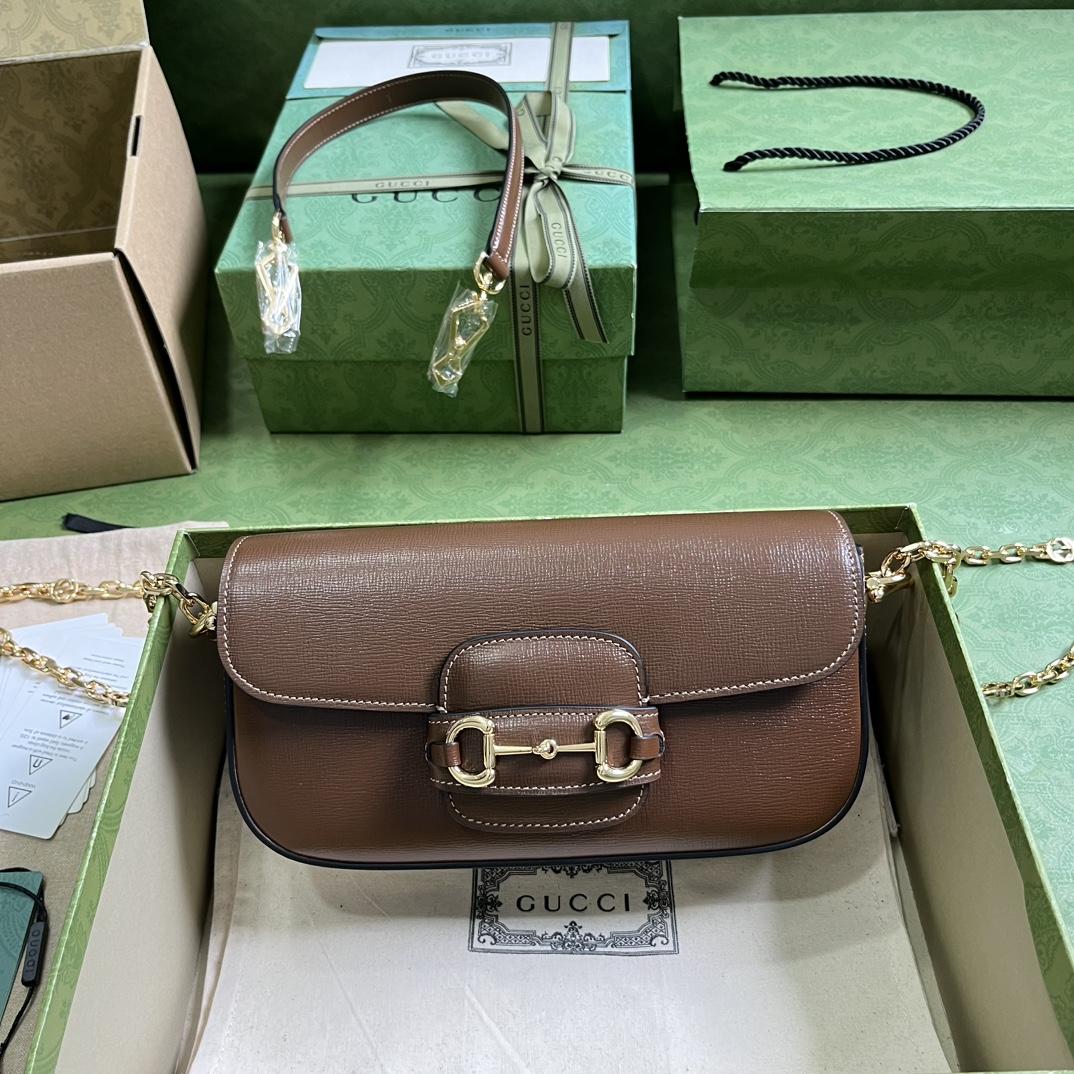 Gucci Horsebit 1955 Small Shoulder Bag(24-13-5cm)   - PerfectKickZ