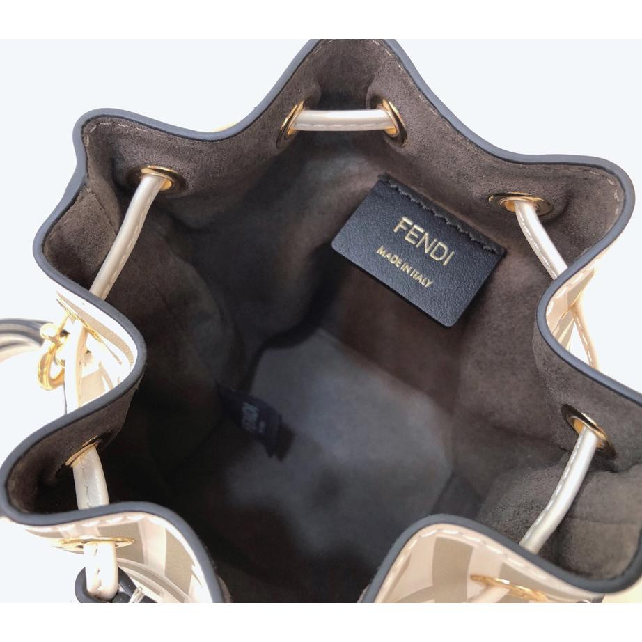 Fendi Mon Tresor Beige Leather Mini-Bag - PerfectKickZ