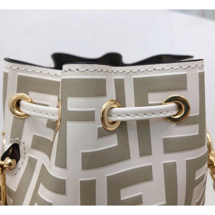 Fendi Mon Tresor Beige Leather Mini-Bag - PerfectKickZ