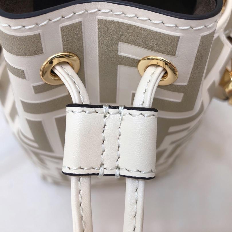 Fendi Mon Tresor Beige Leather Mini-Bag - PerfectKickZ