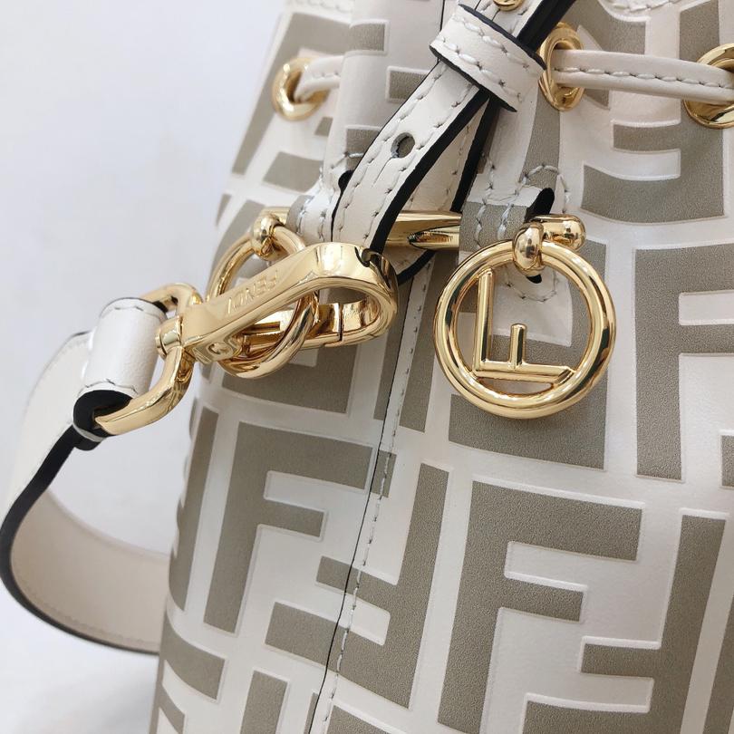 Fendi Mon Tresor Beige Leather Mini-Bag - PerfectKickZ