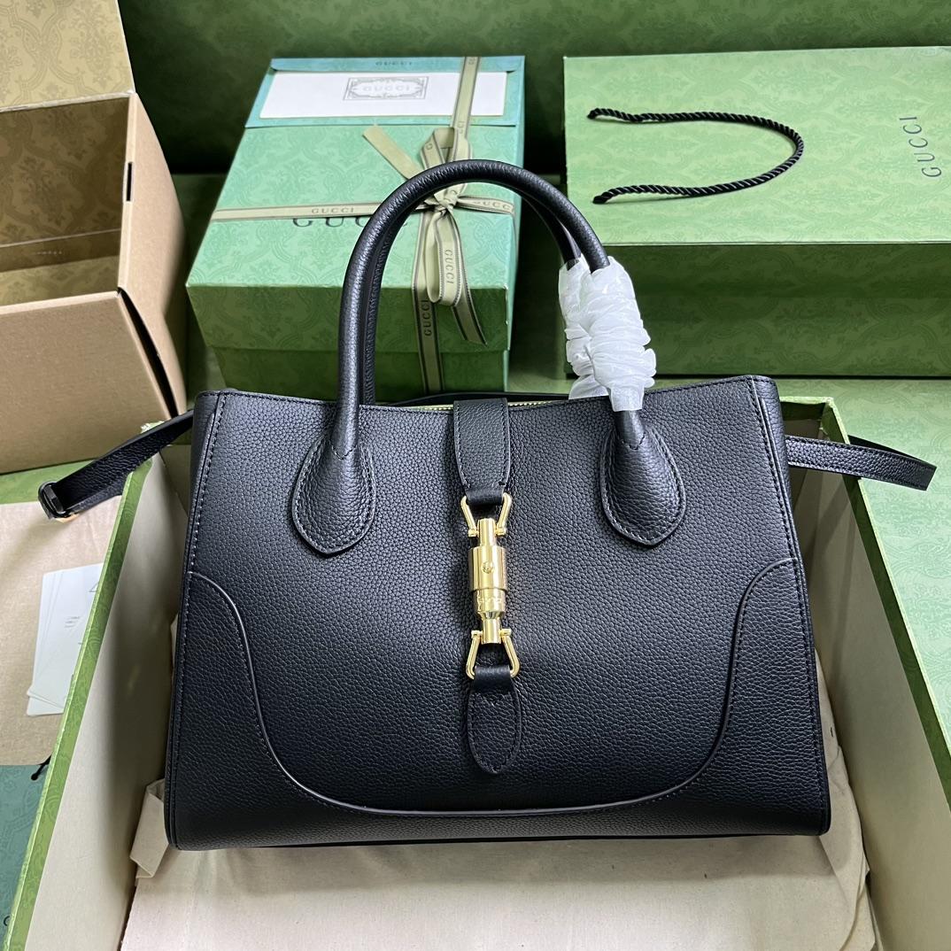 Gucci Jackie 1961 Small Natural Grain Tote(30-23-12cm) - PerfectKickZ