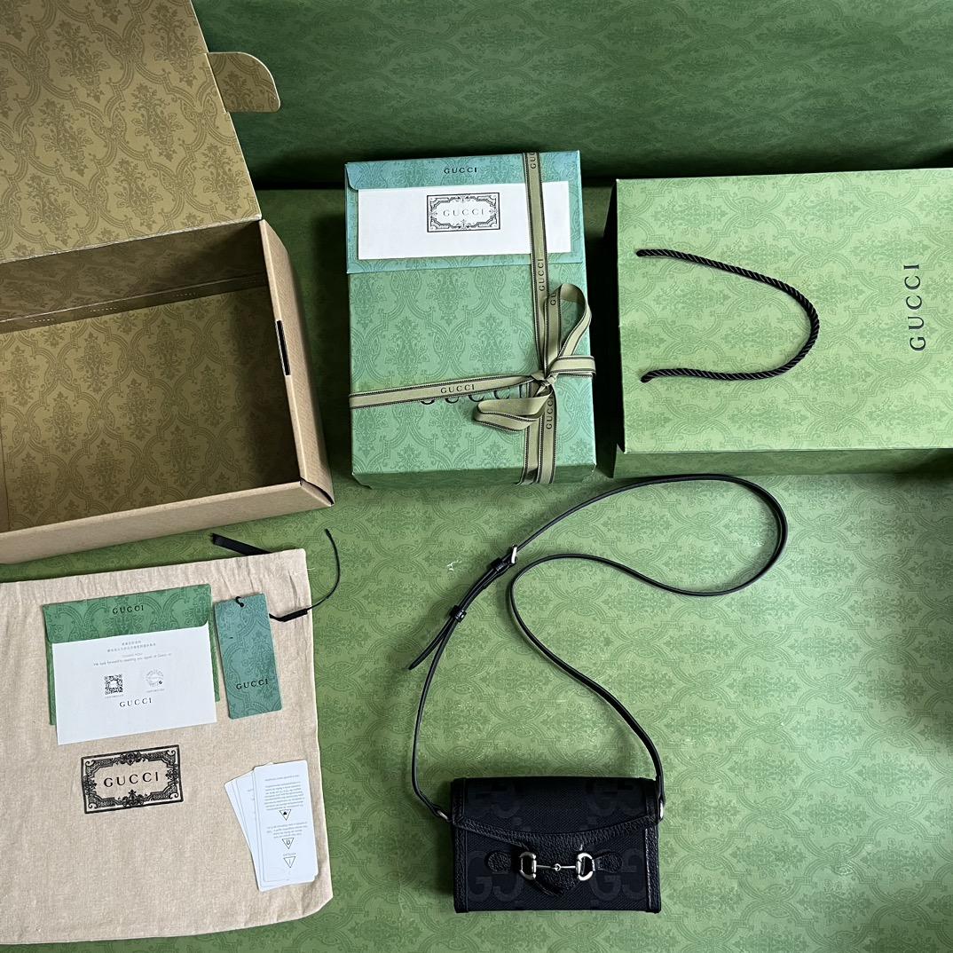 Gucci Horsebit 1955 Jumbo GG Mini Bag(18-12-5cm) - PerfectKickZ