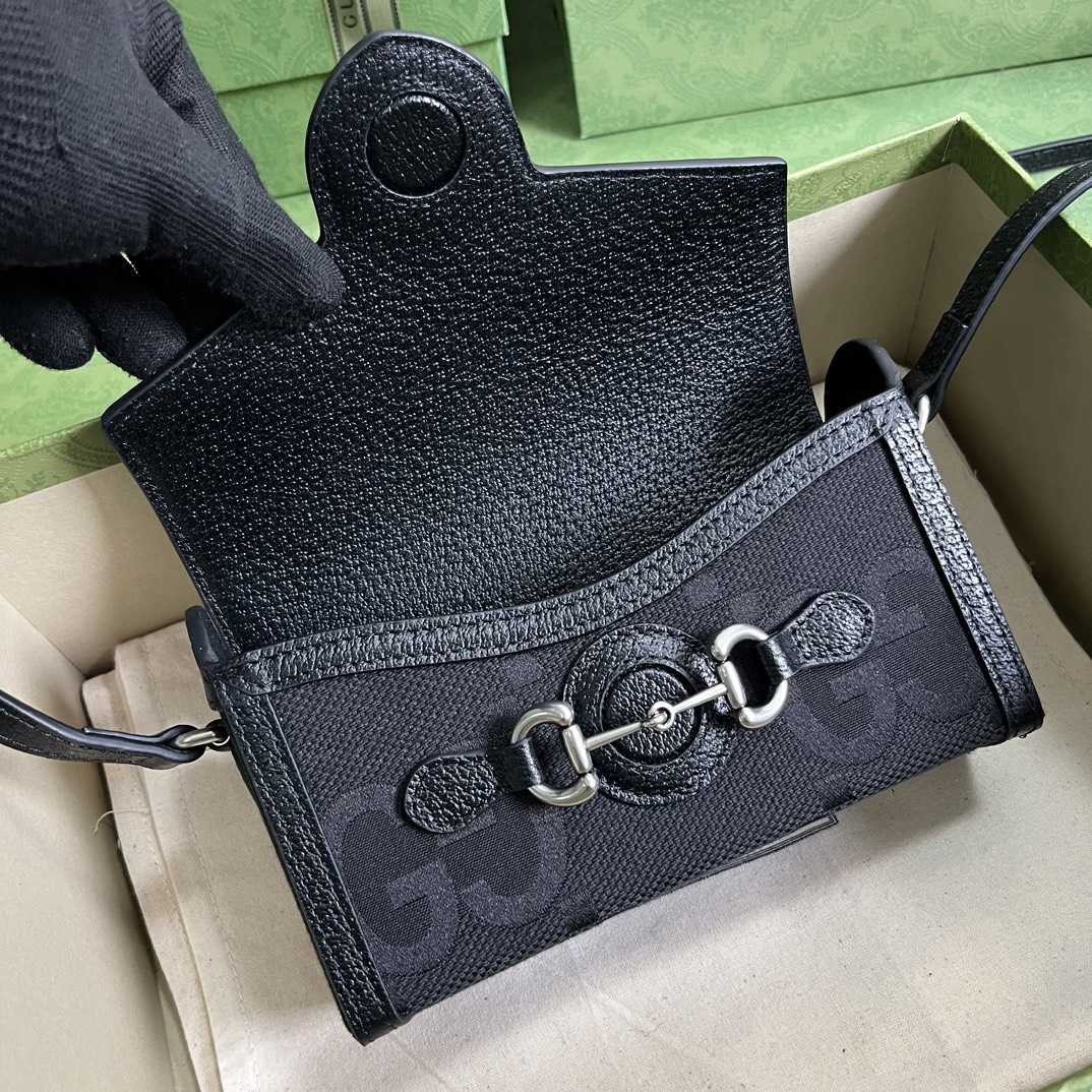 Gucci Horsebit 1955 Jumbo GG Mini Bag(18-12-5cm) - PerfectKickZ