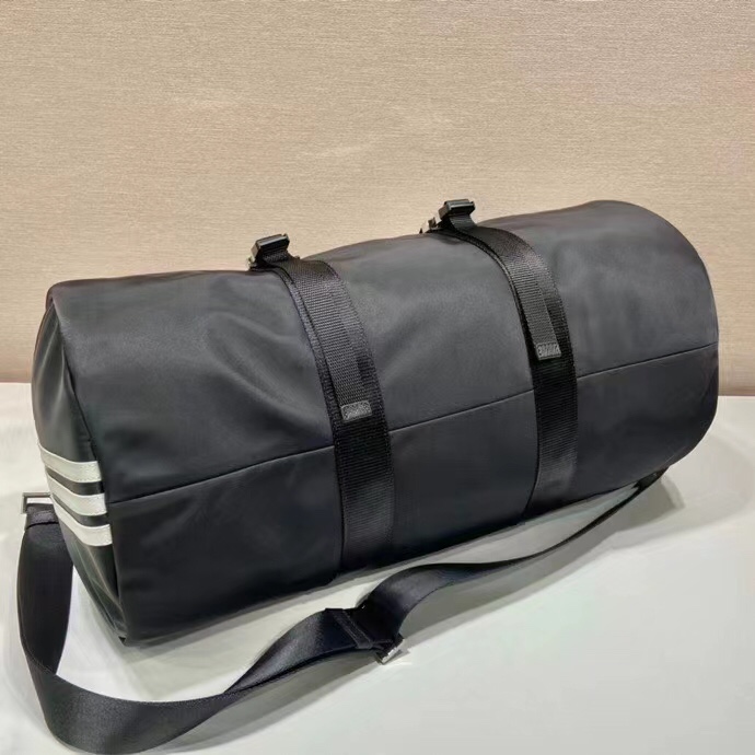 Prada  Nylon And Saffiano Leather Duffle Bag - PerfectKickZ