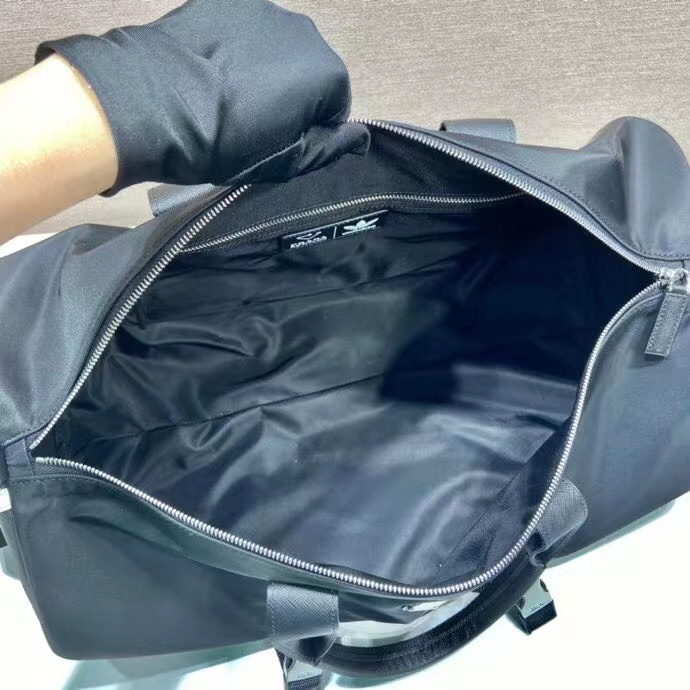 Prada  Nylon And Saffiano Leather Duffle Bag - PerfectKickZ