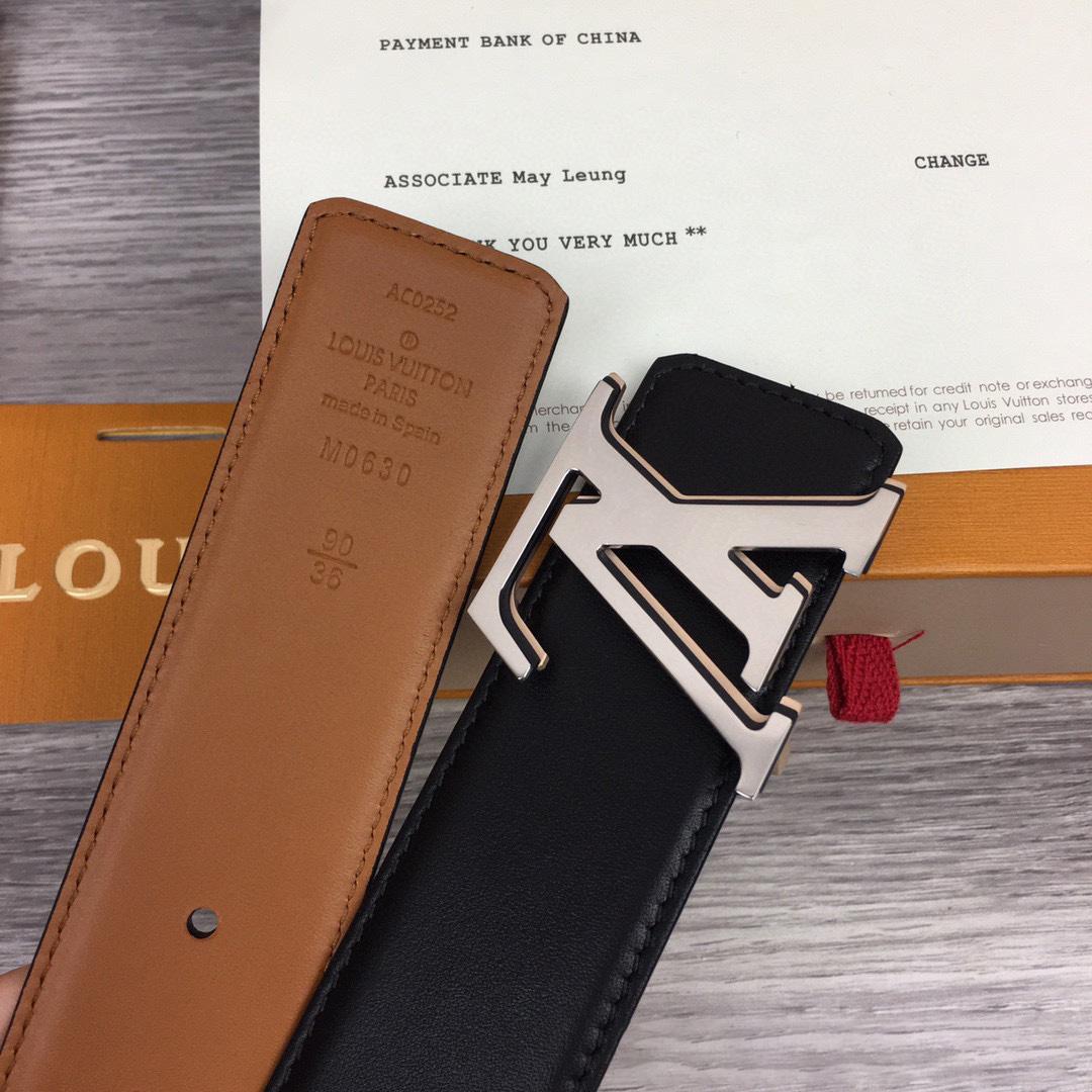 Louis Vuitton LV Shape 40MM Reversible Belt - PerfectKickZ