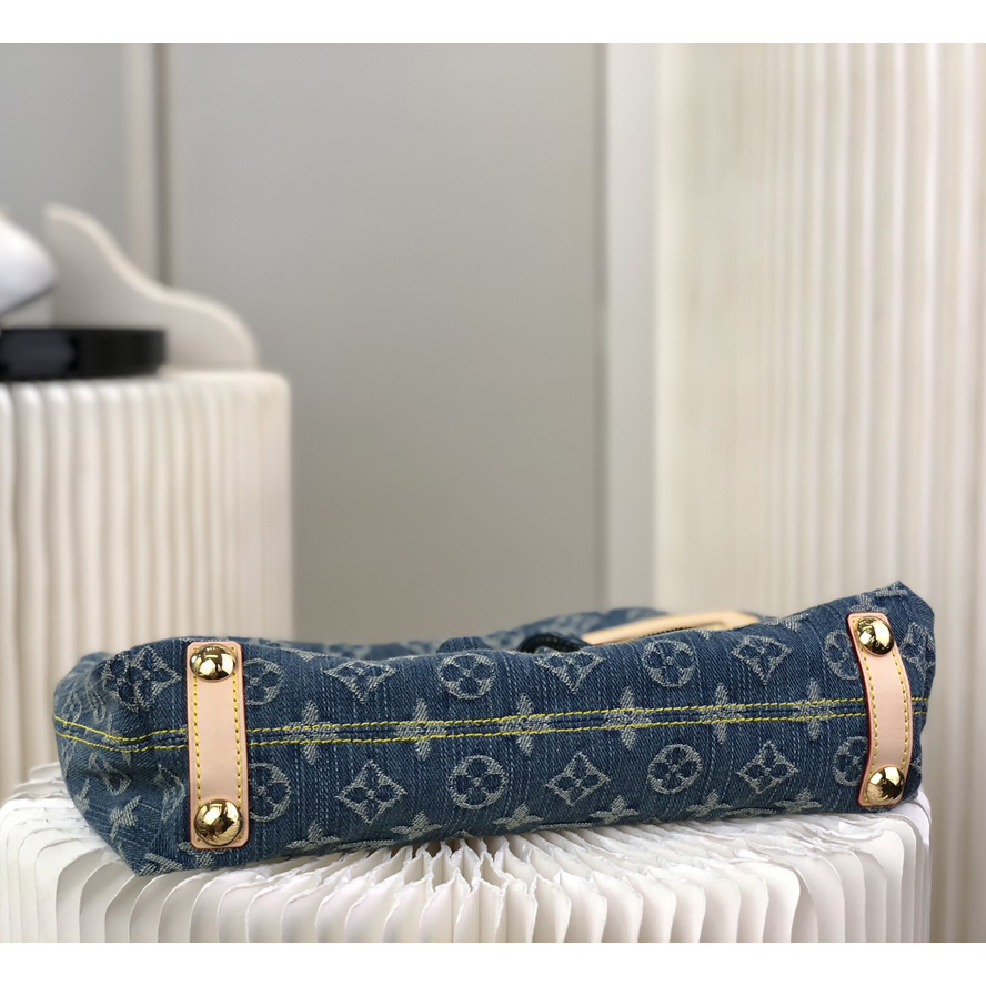 Louis VuittonVanity Monogram Denim Baggy PM Shoulder Bag (30×10×19cm)   M44464 - PerfectKickZ