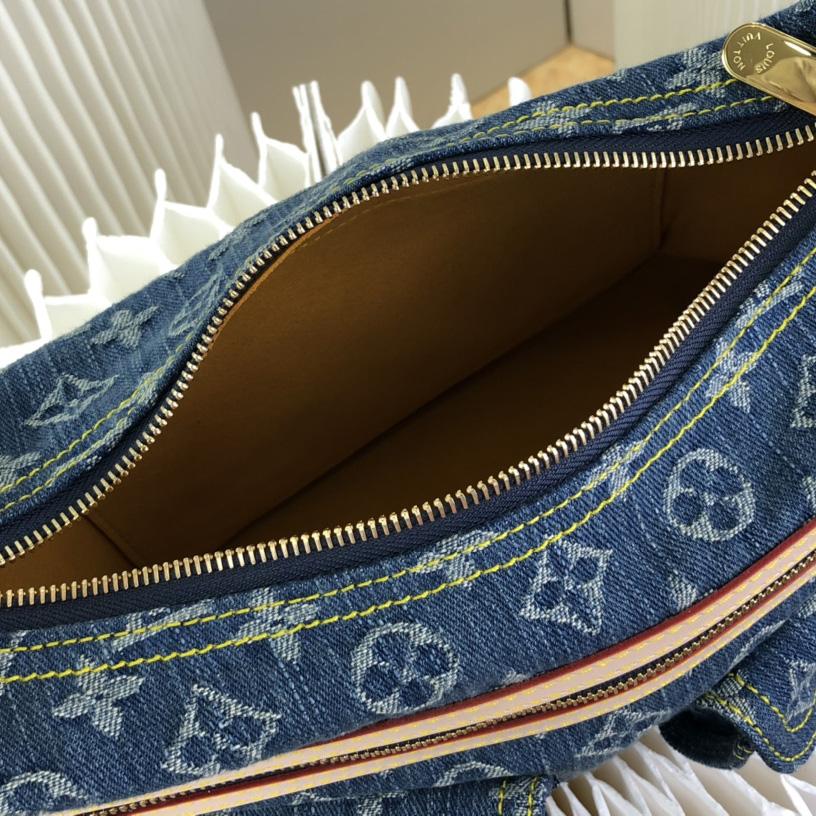 Louis VuittonVanity Monogram Denim Baggy PM Shoulder Bag (30×10×19cm)   M44464 - PerfectKickZ