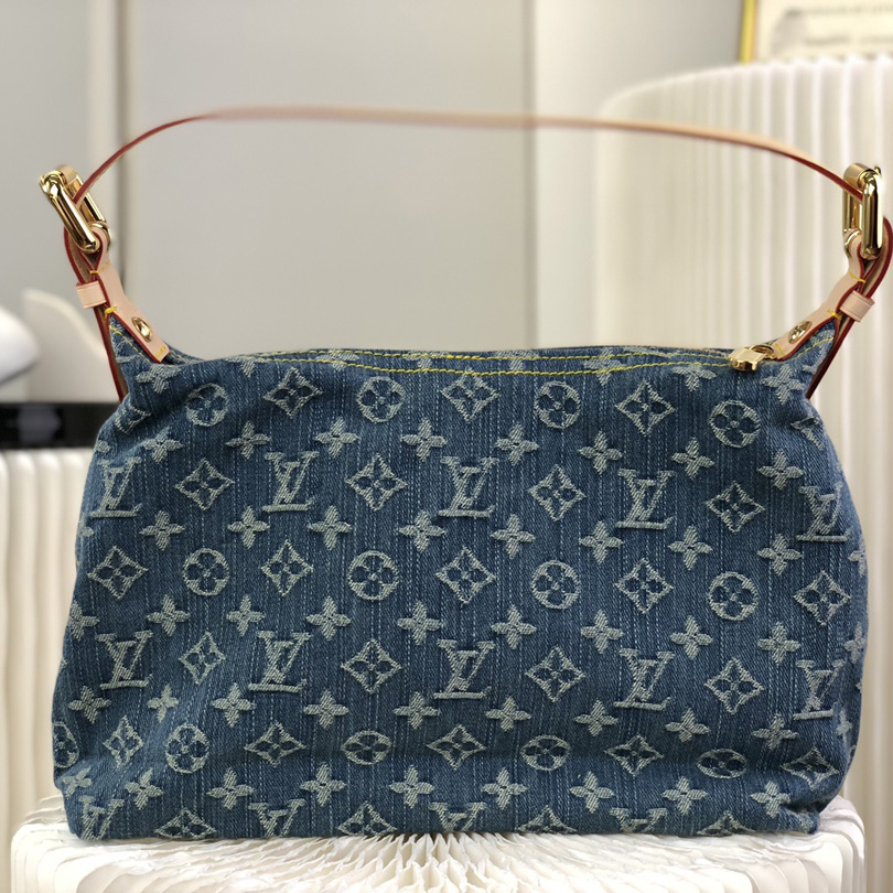 Louis VuittonVanity Monogram Denim Baggy PM Shoulder Bag (30×10×19cm)   M44464 - PerfectKickZ