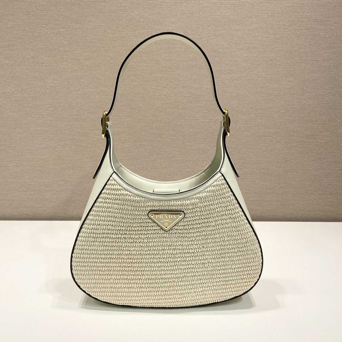 Prada Fabric And Leather Shoulder Bag - PerfectKickZ