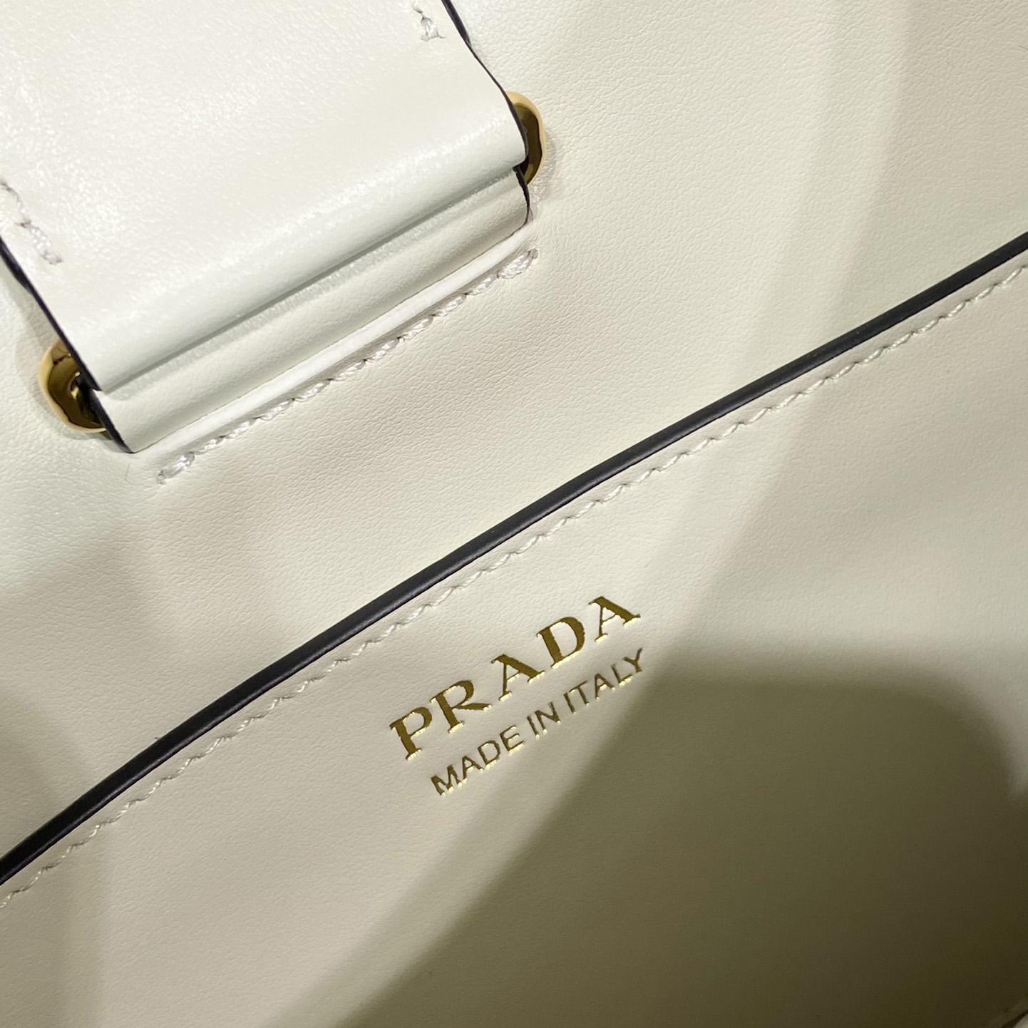 Prada Fabric And Leather Shoulder Bag - PerfectKickZ