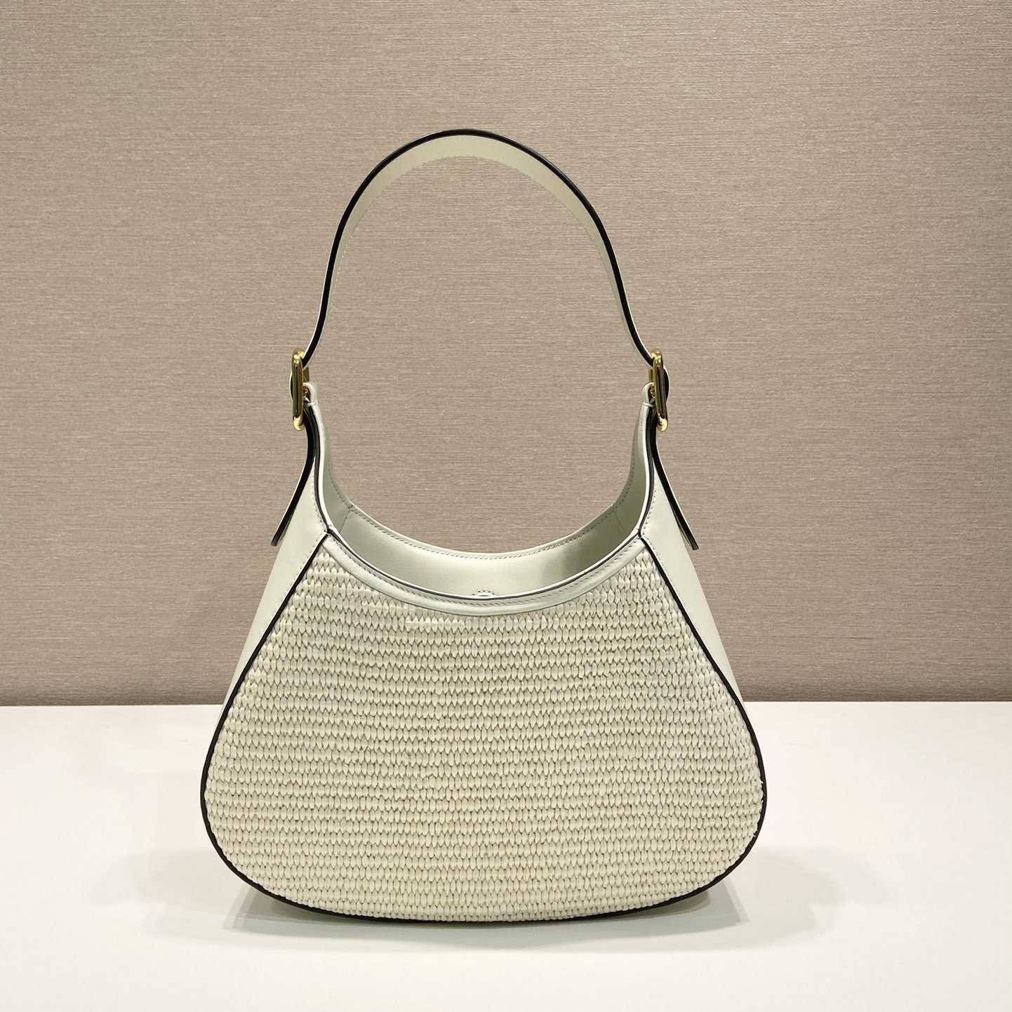 Prada Fabric And Leather Shoulder Bag - 