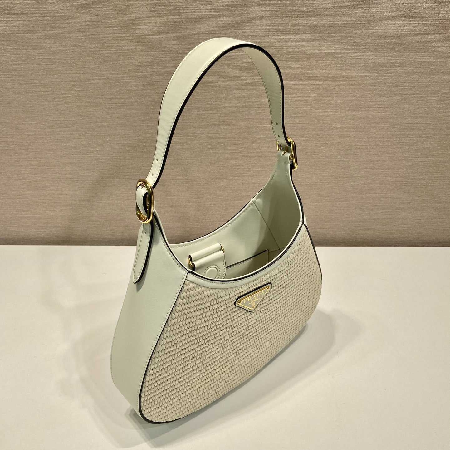 Prada Fabric And Leather Shoulder Bag - 