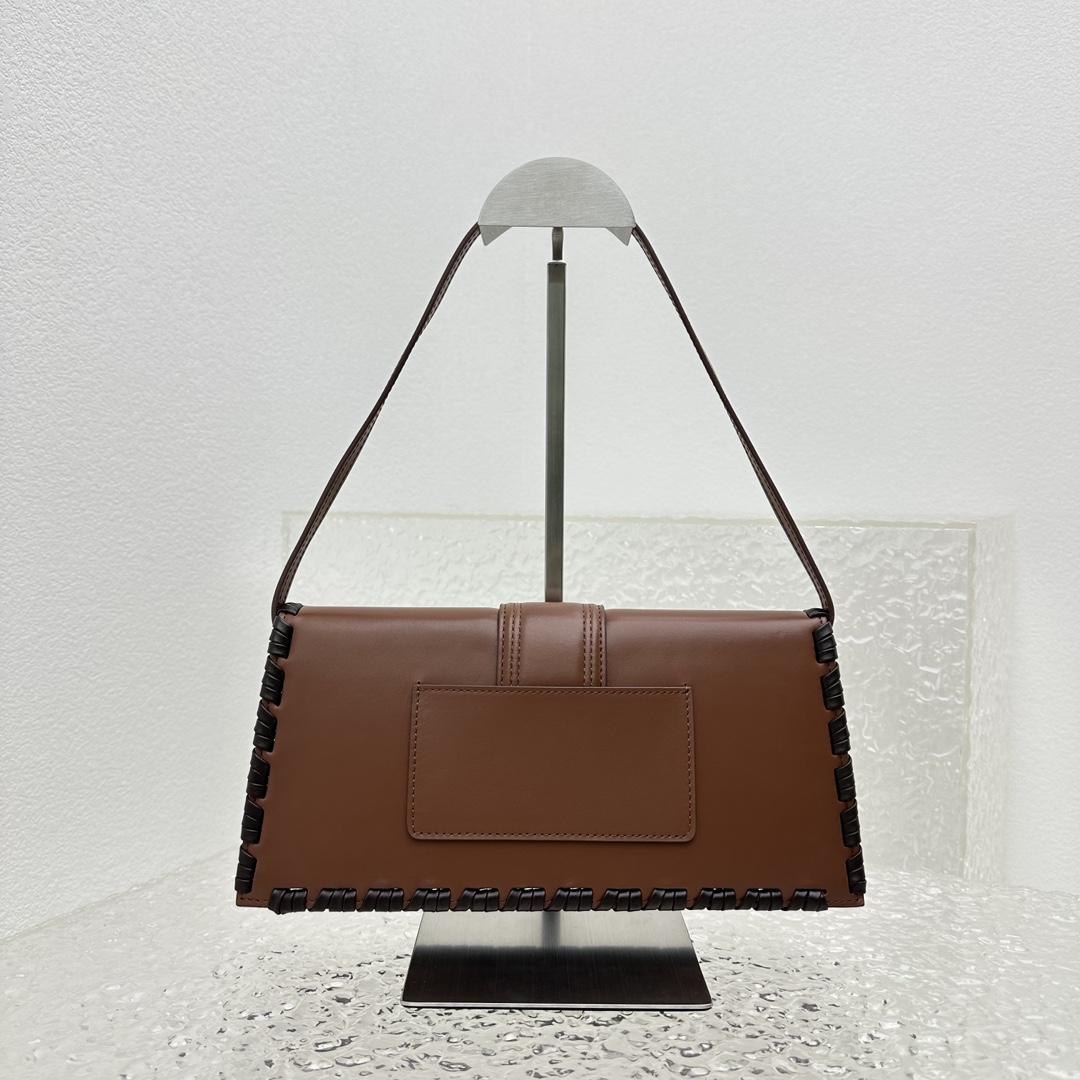 Jacquemus Le Bambino Long Lacet Long laced Flap Bag(28x13.5x6cm) - PerfectKickZ